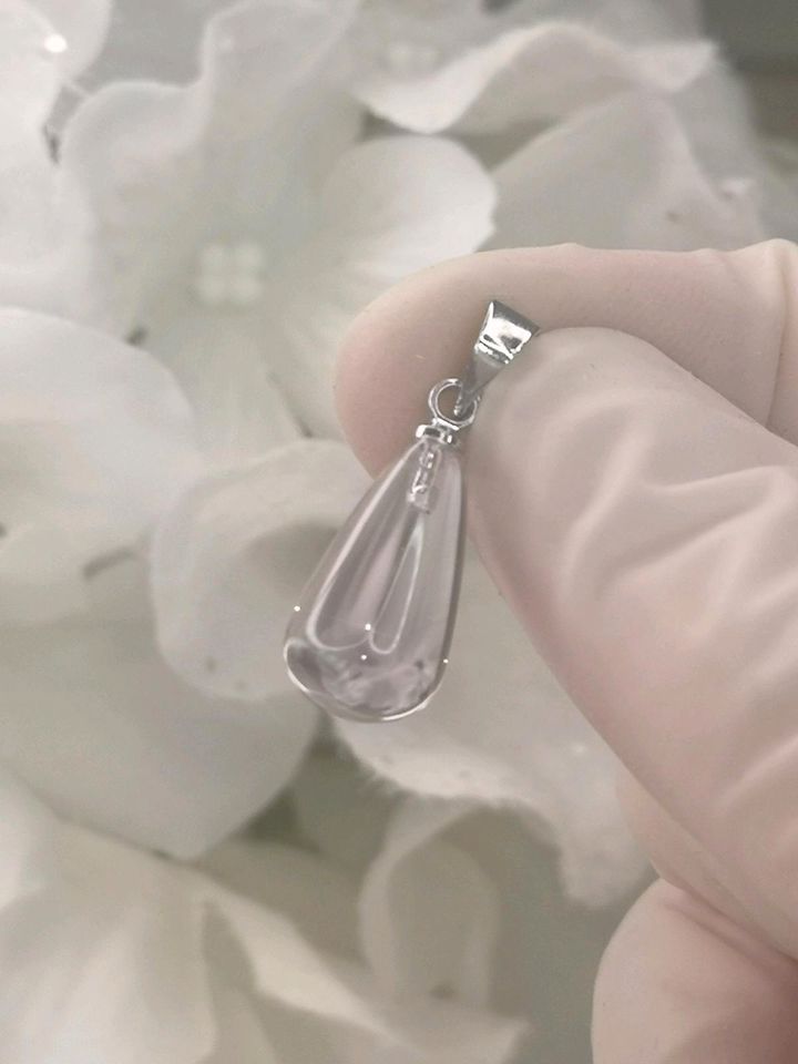 Amethyst Ketten Anhänger in Tropfen Design
