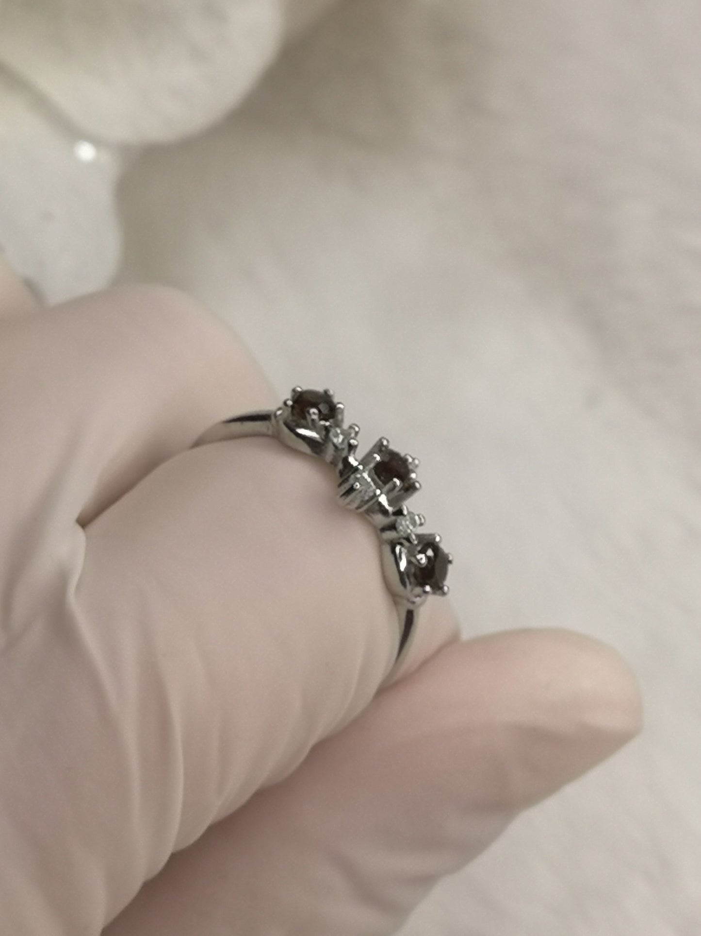 Granat Garnet 925 Silber Ring