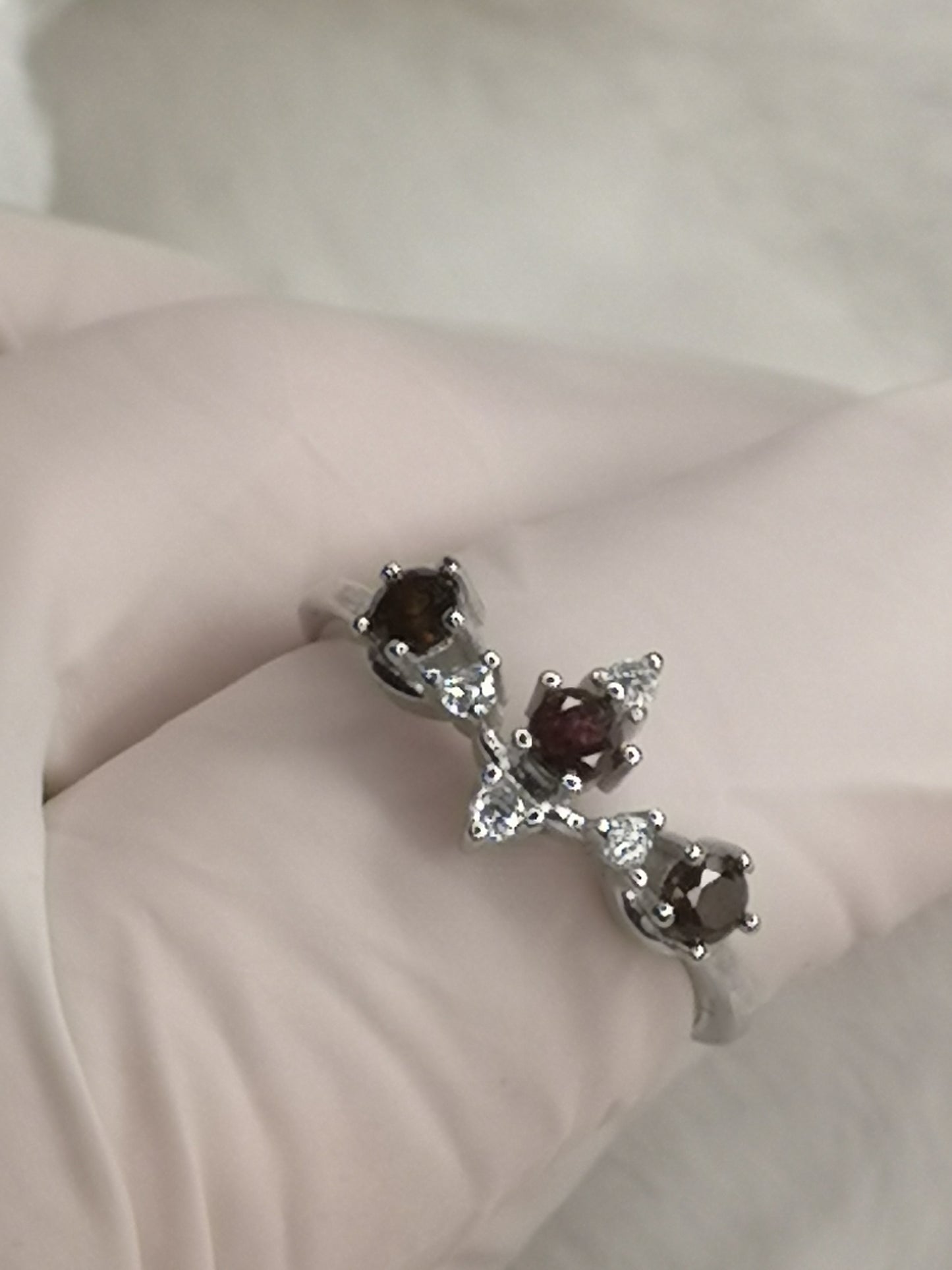 Granat Garnet 925 Silber Ring