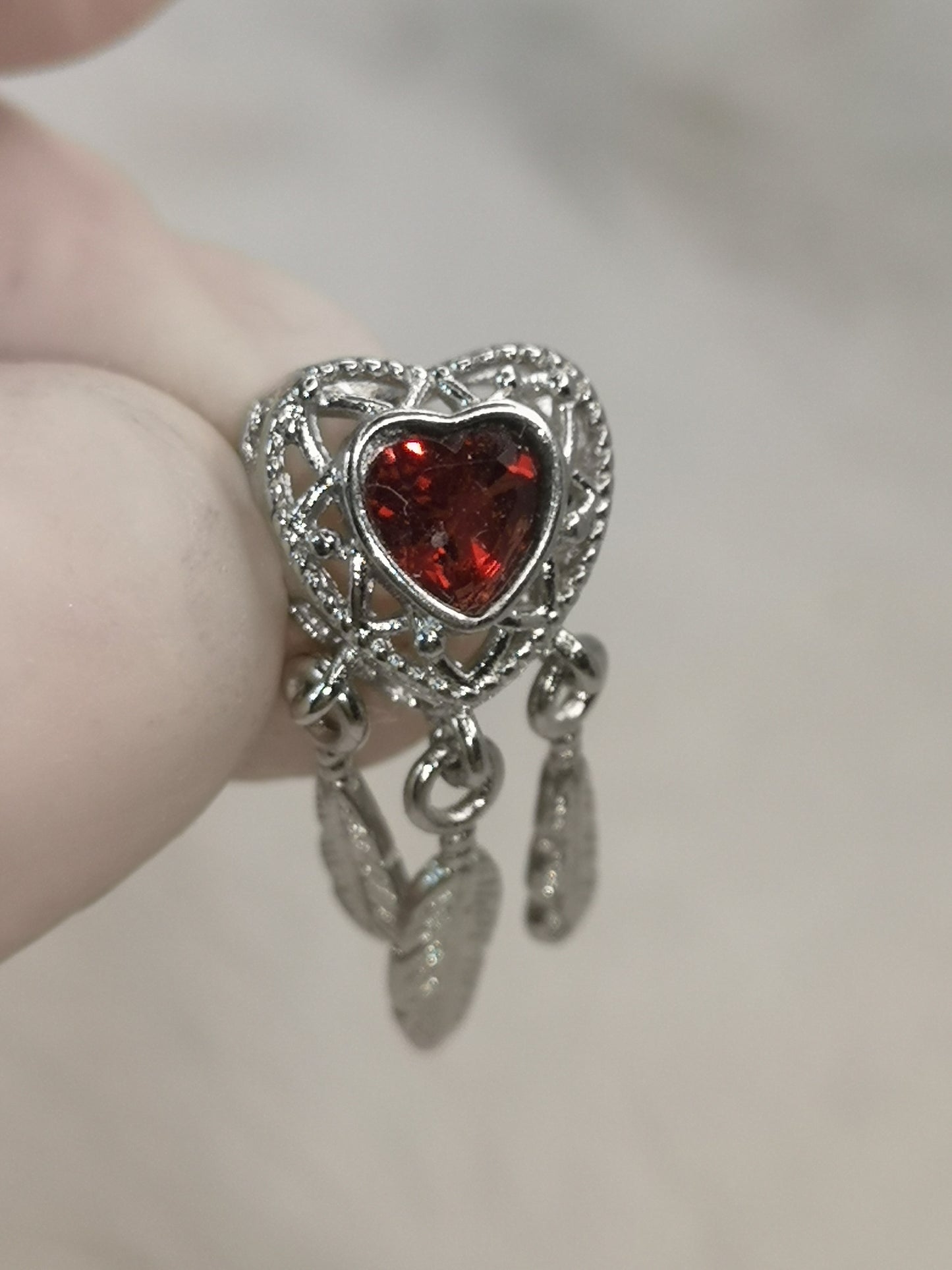 Garnet Granat Edelstein Kupfer Traumfänger