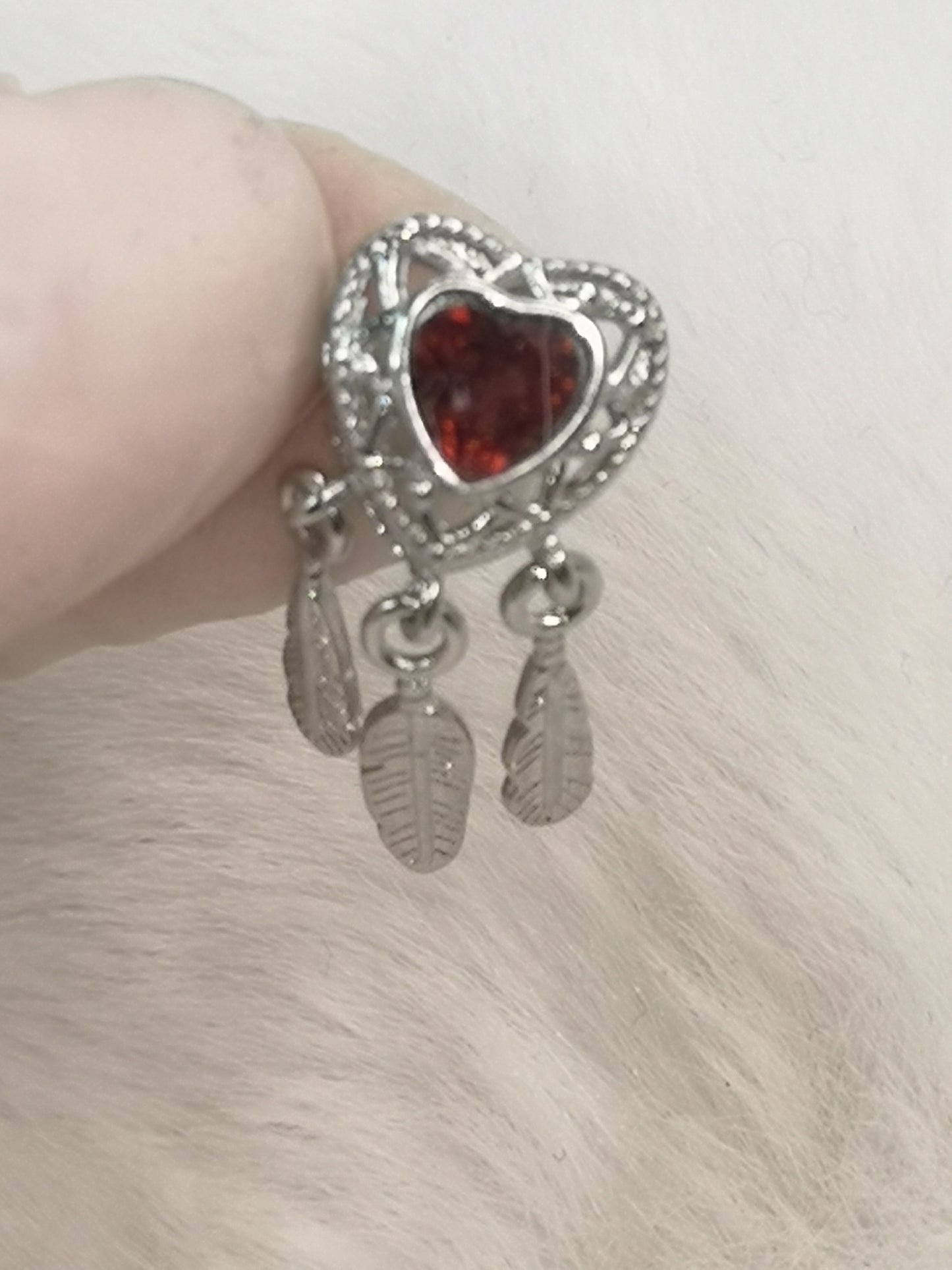 Garnet Granat Edelstein Kupfer Traumfänger