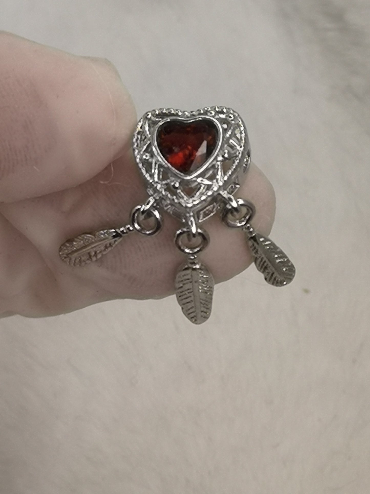 Garnet Granat Edelstein Kupfer Traumfänger