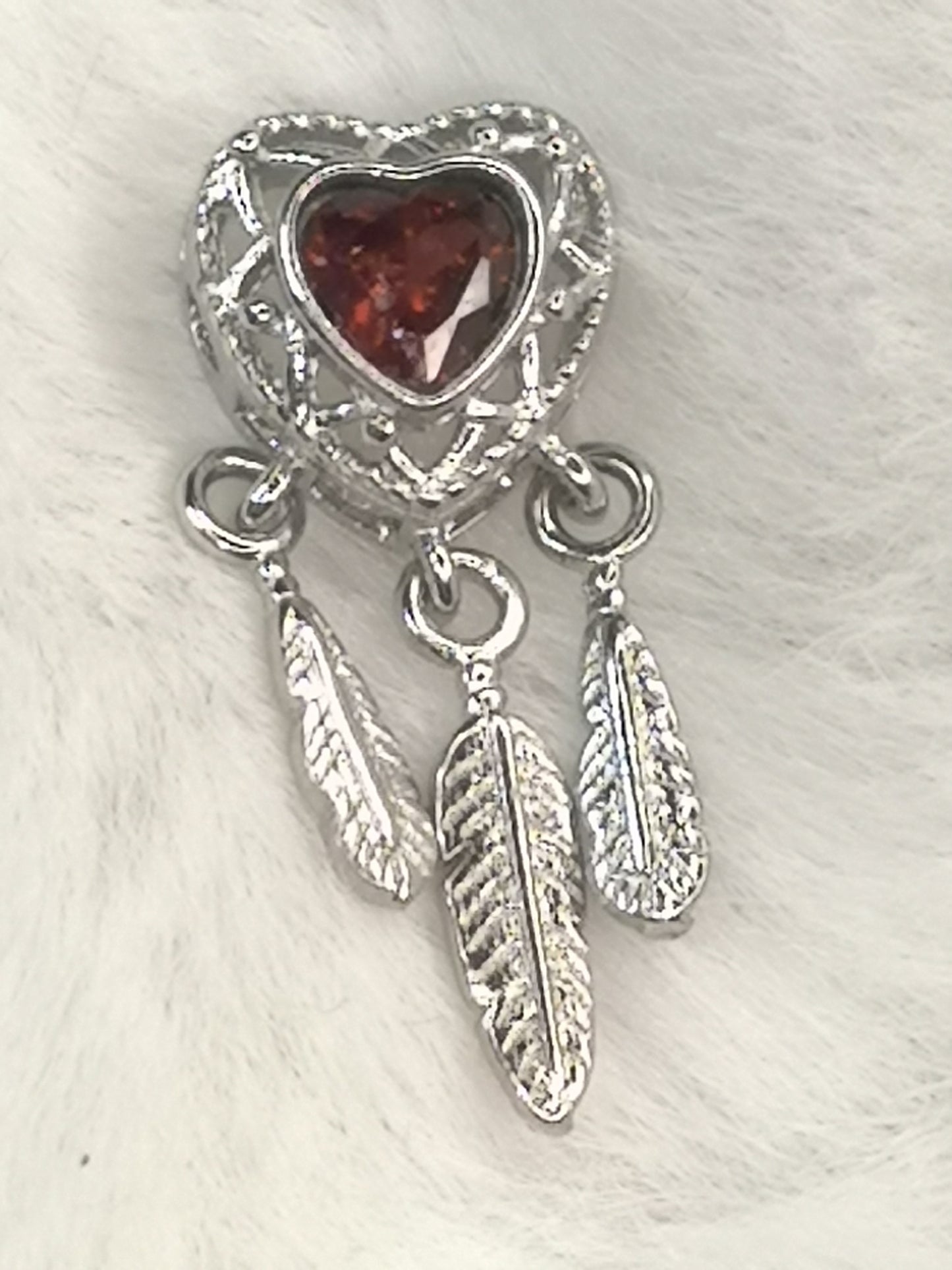 Garnet Granat Edelstein Kupfer Traumfänger