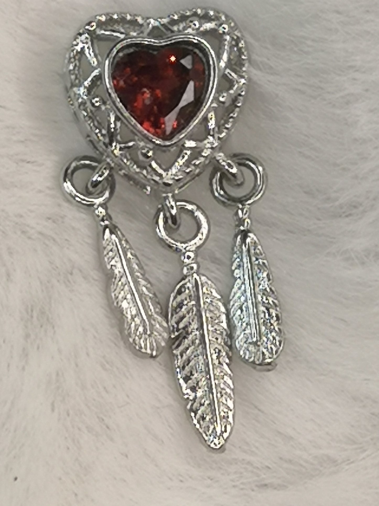 Garnet Granat Edelstein Kupfer Traumfänger