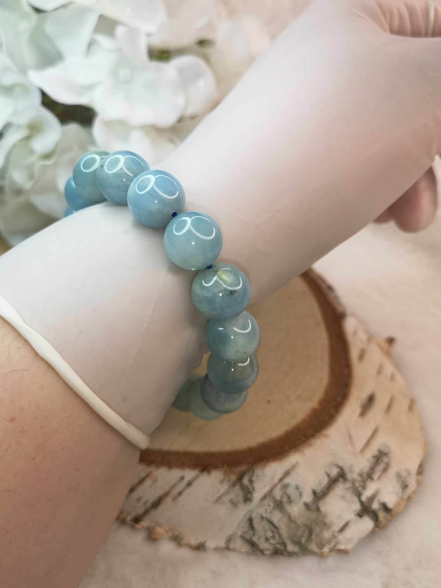 Aquamarine Armband Edelstein Crystal