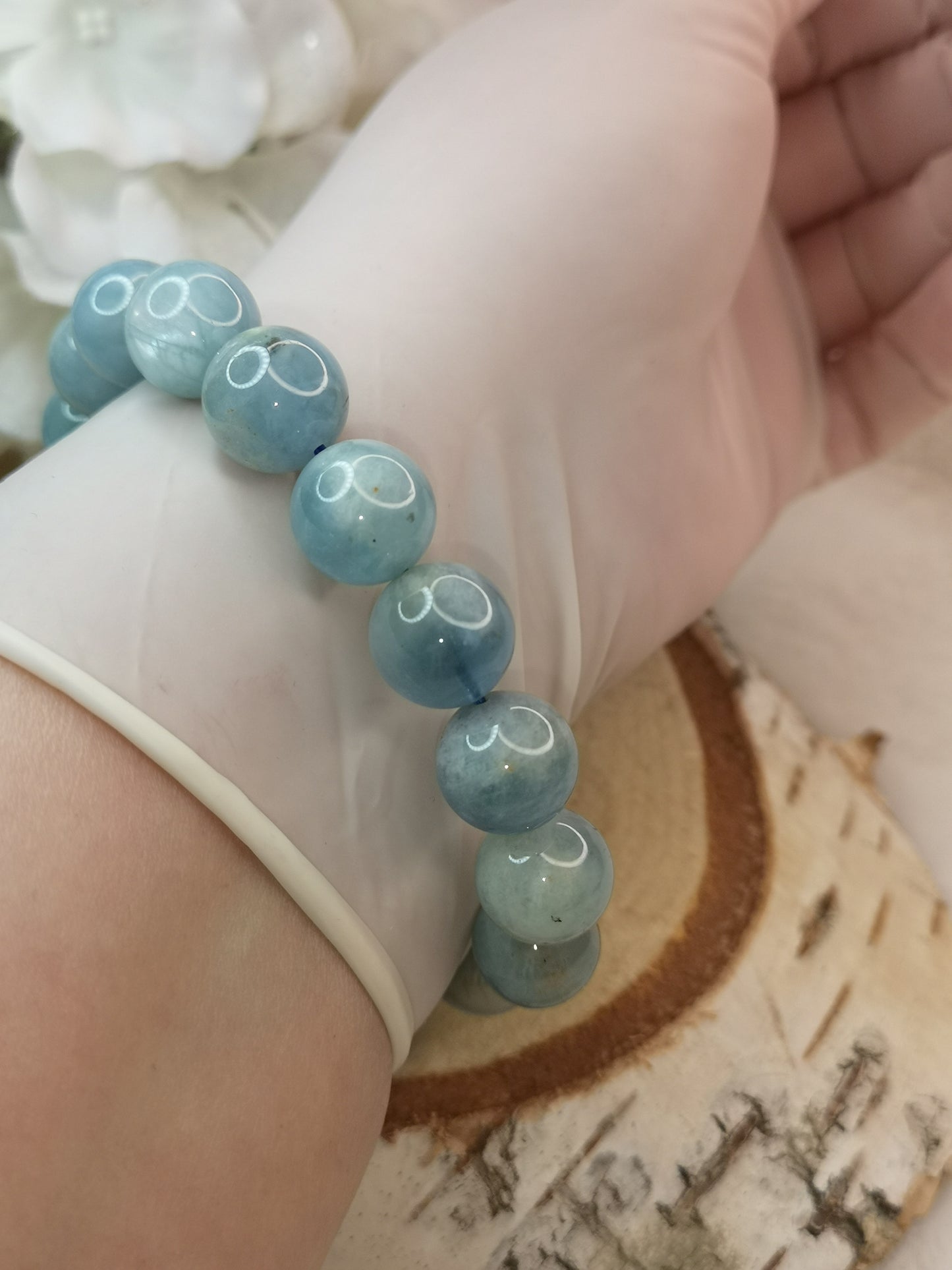 Aquamarine Armband Edelstein Crystal