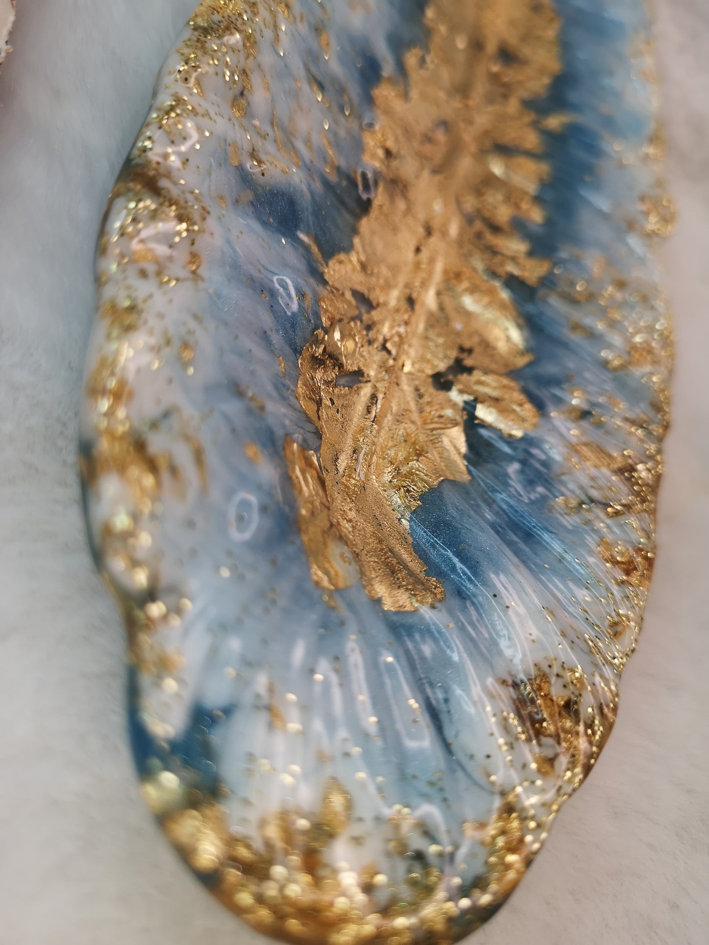 Feder Deko Schale Kunstharz Resinart Handmade Unikat