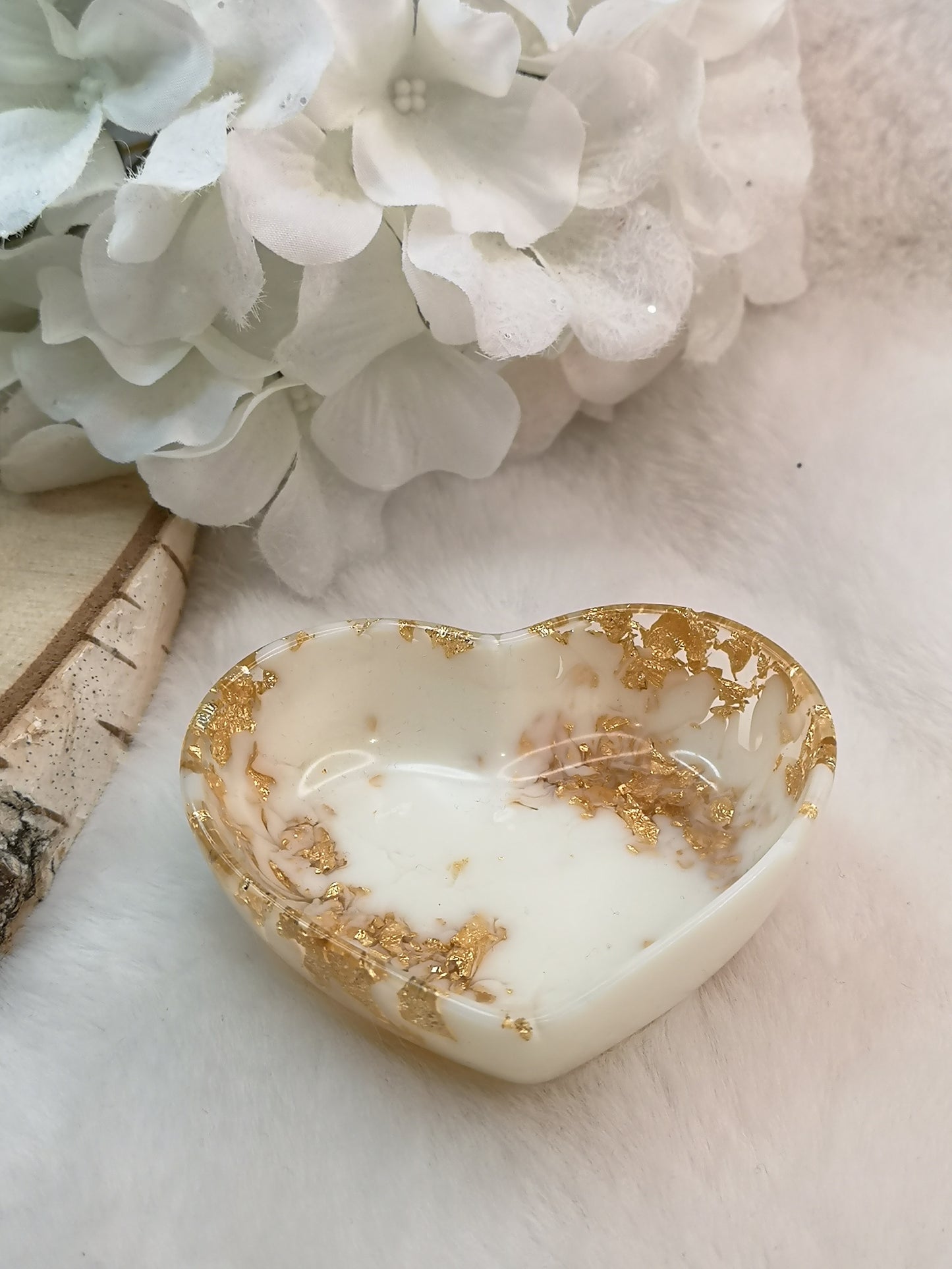 Herz Deko Schale Kunstharz Handmade Unikat