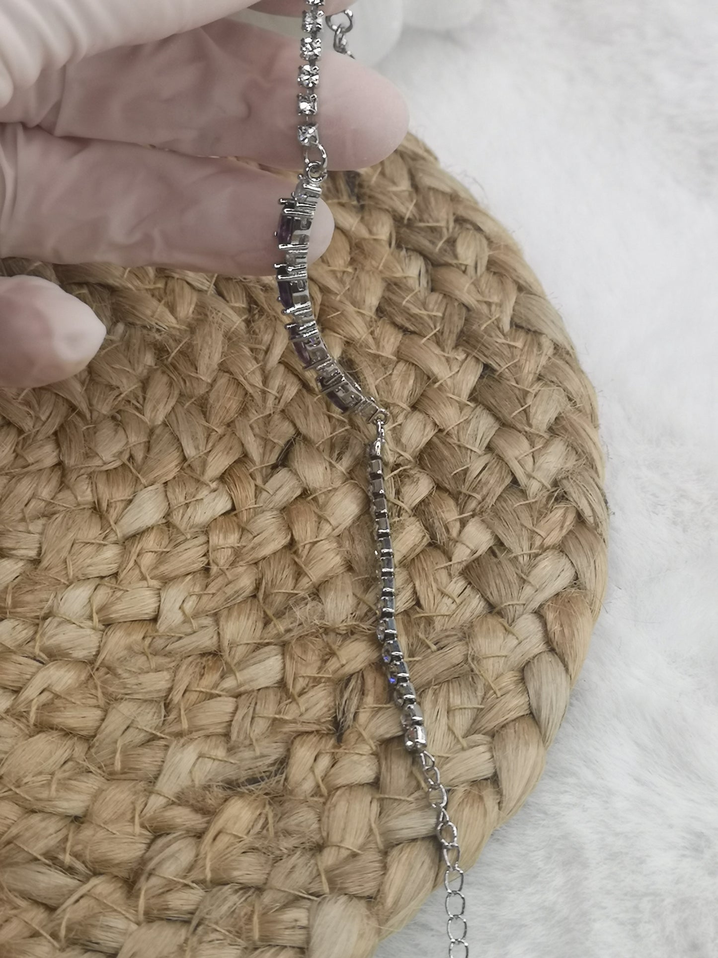 Amethyst Edelstein Kupfer Armband