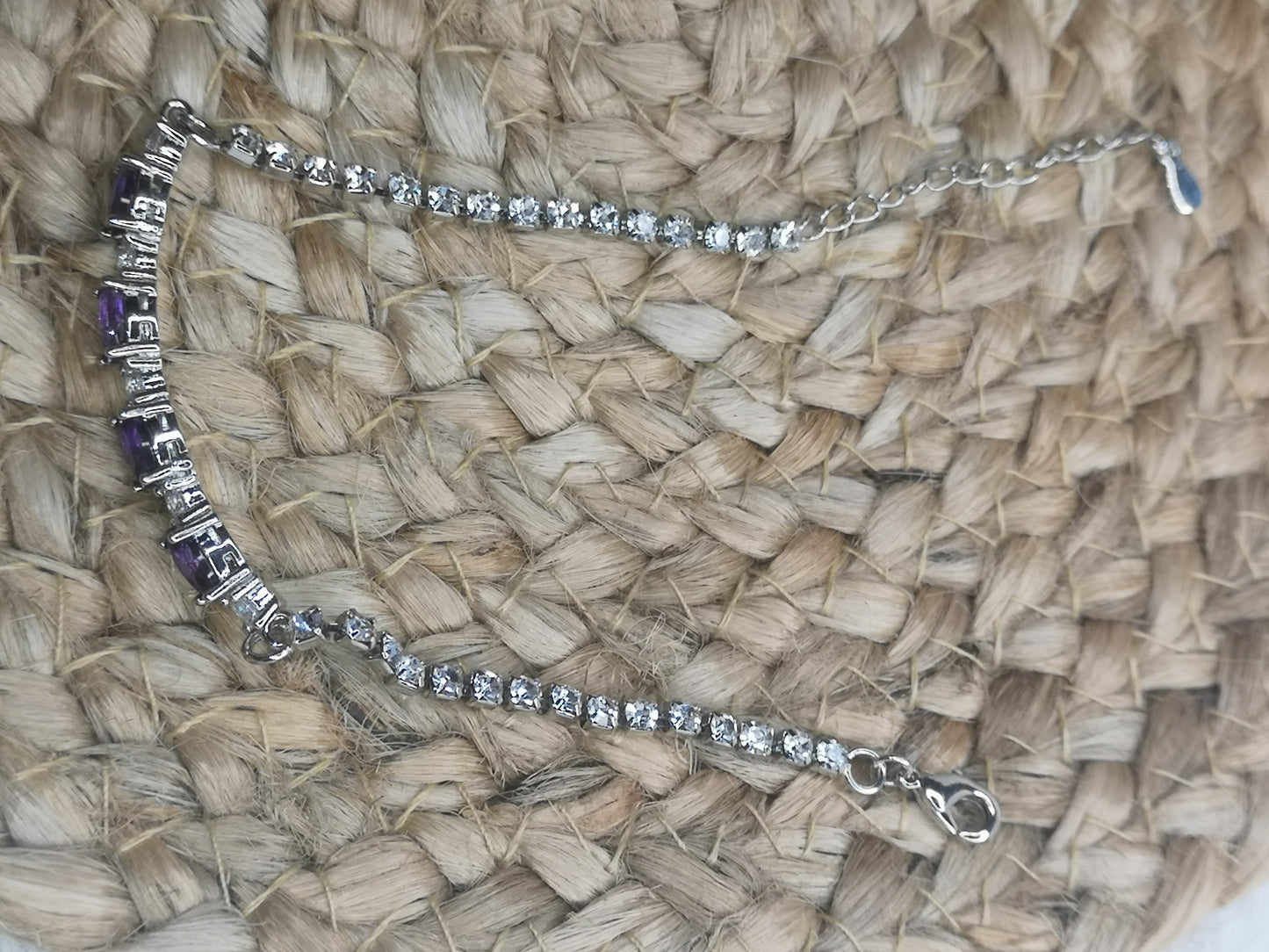 Amethyst Edelstein Kupfer Armband