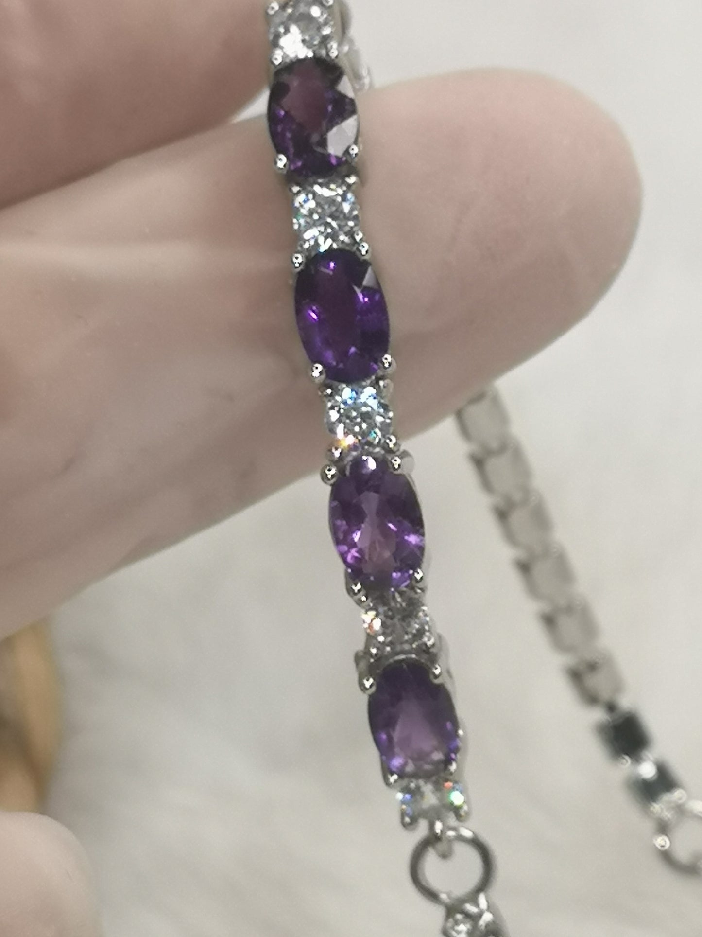 Amethyst Edelstein Kupfer Armband