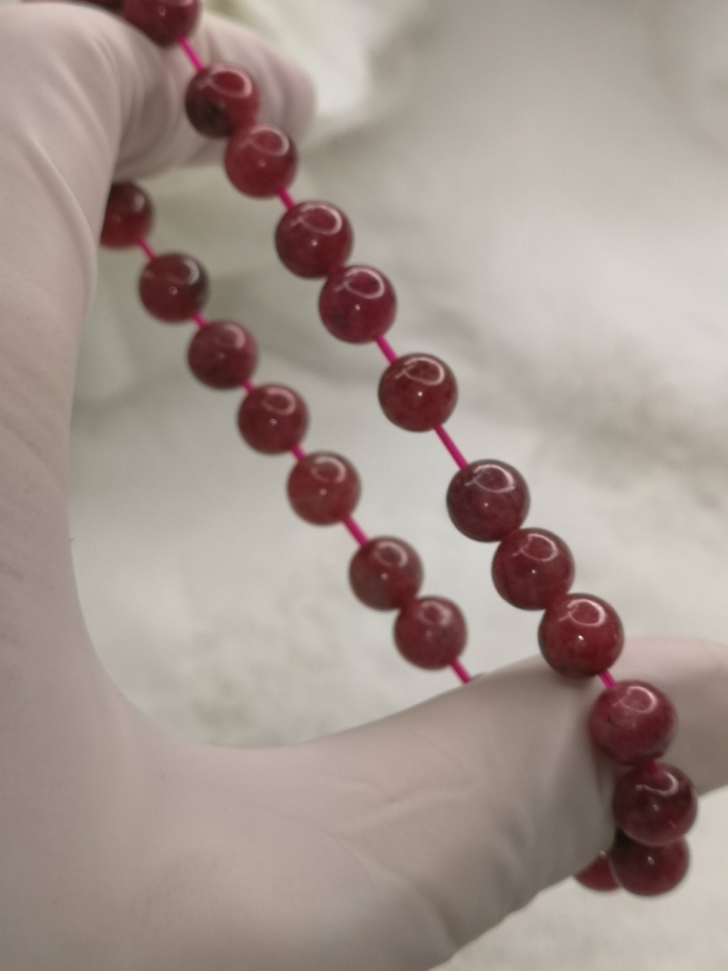 Cherry Rhodonite 7mm Armband Edelstein Crystal Schmuck