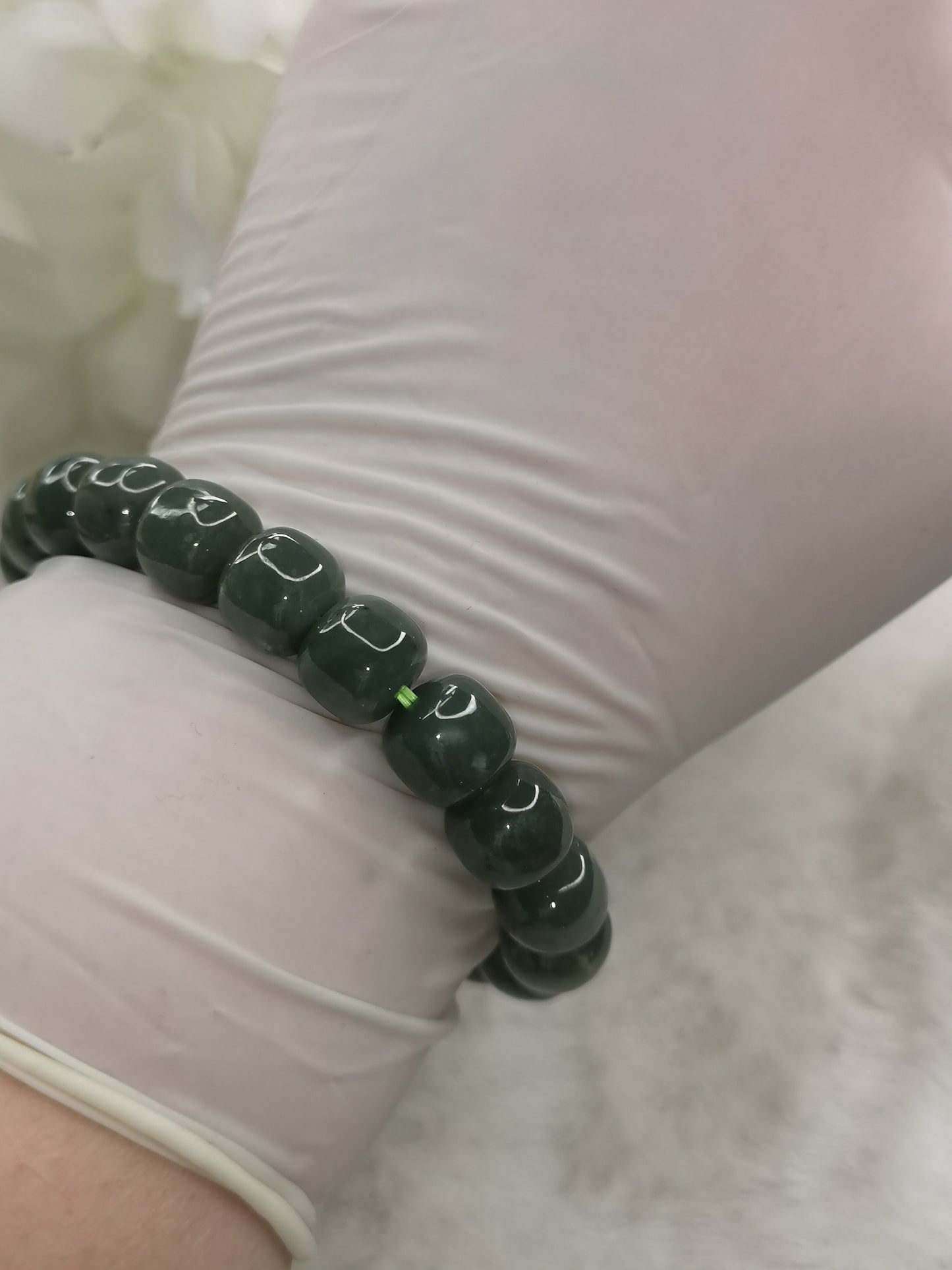 He Tian Jade 10mm Armband Edelstein Crystal
