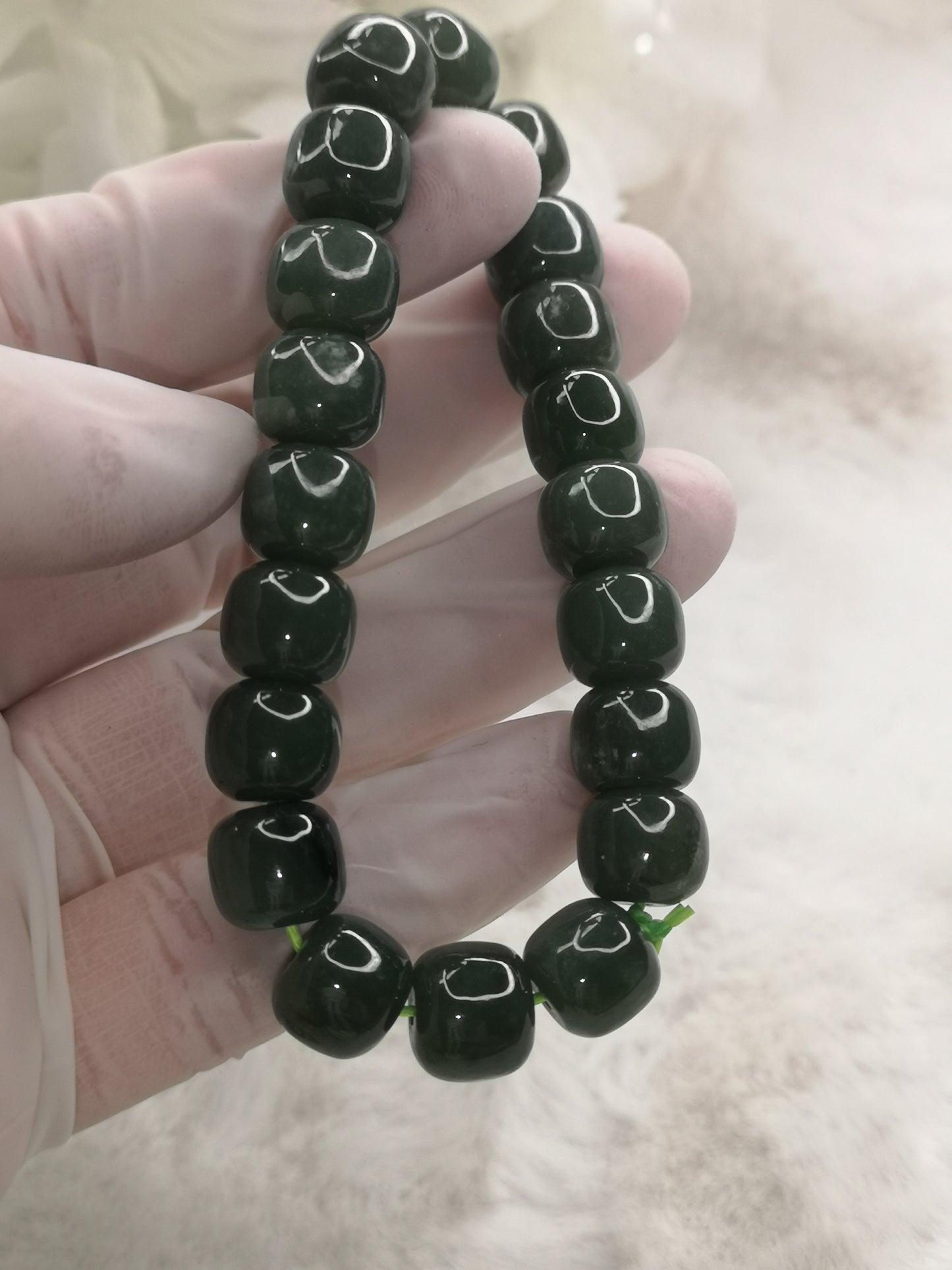 He Tian Jade 10mm Armband Edelstein Crystal