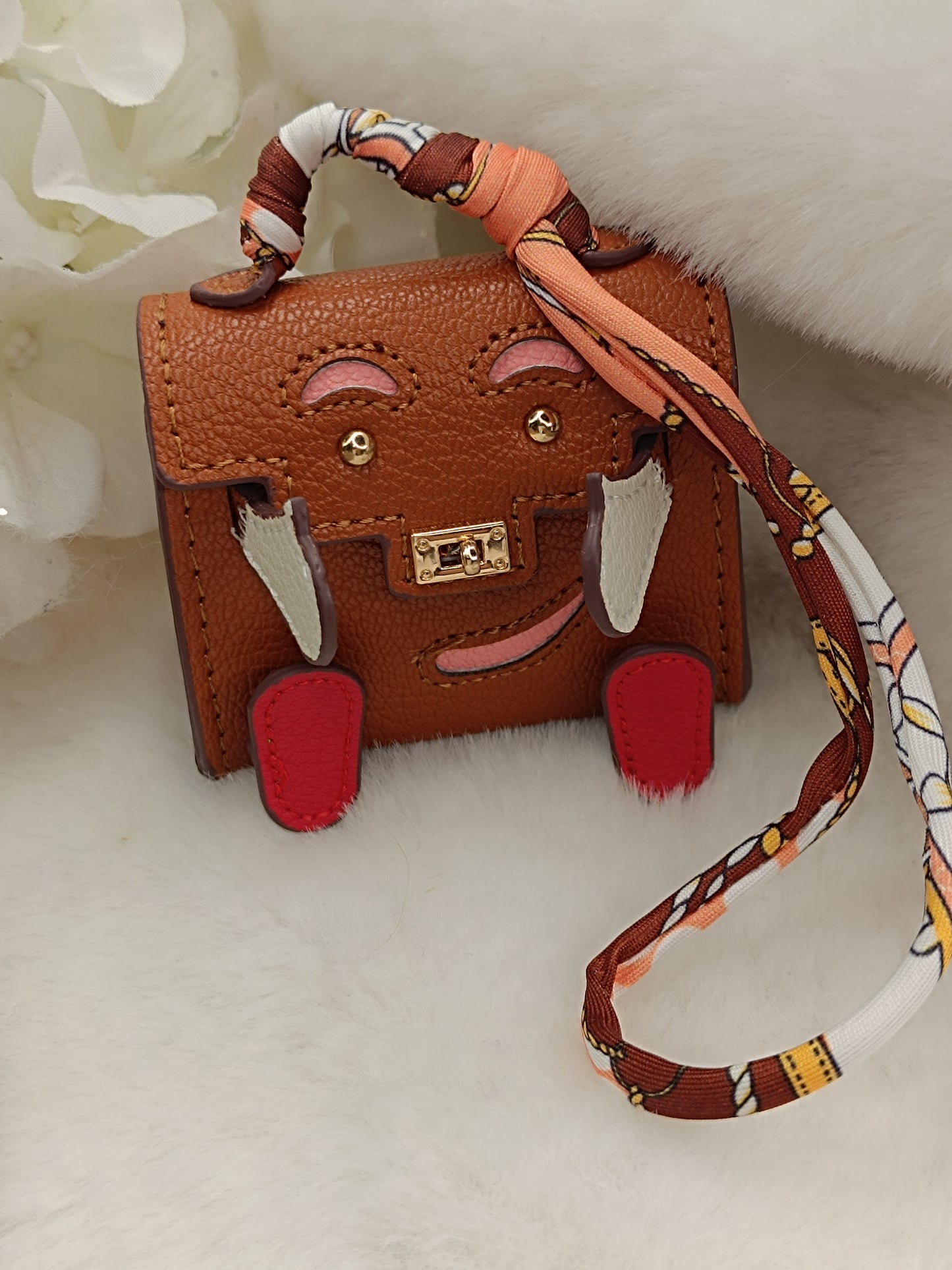 Mini Handtasche like Birkin a back Accessoire Geldbörse Dekoration