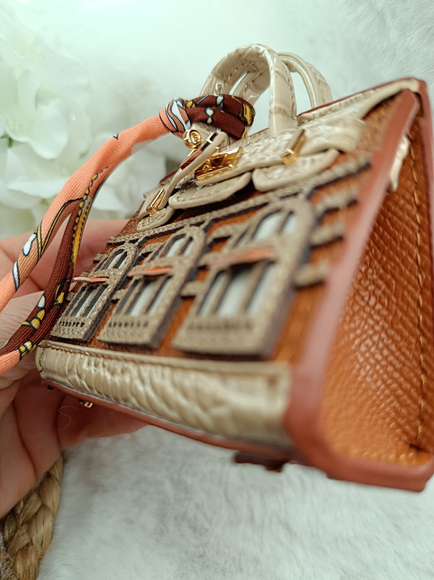 Mini Handtasche like Birkin Bag Geldbörse, Anhänger