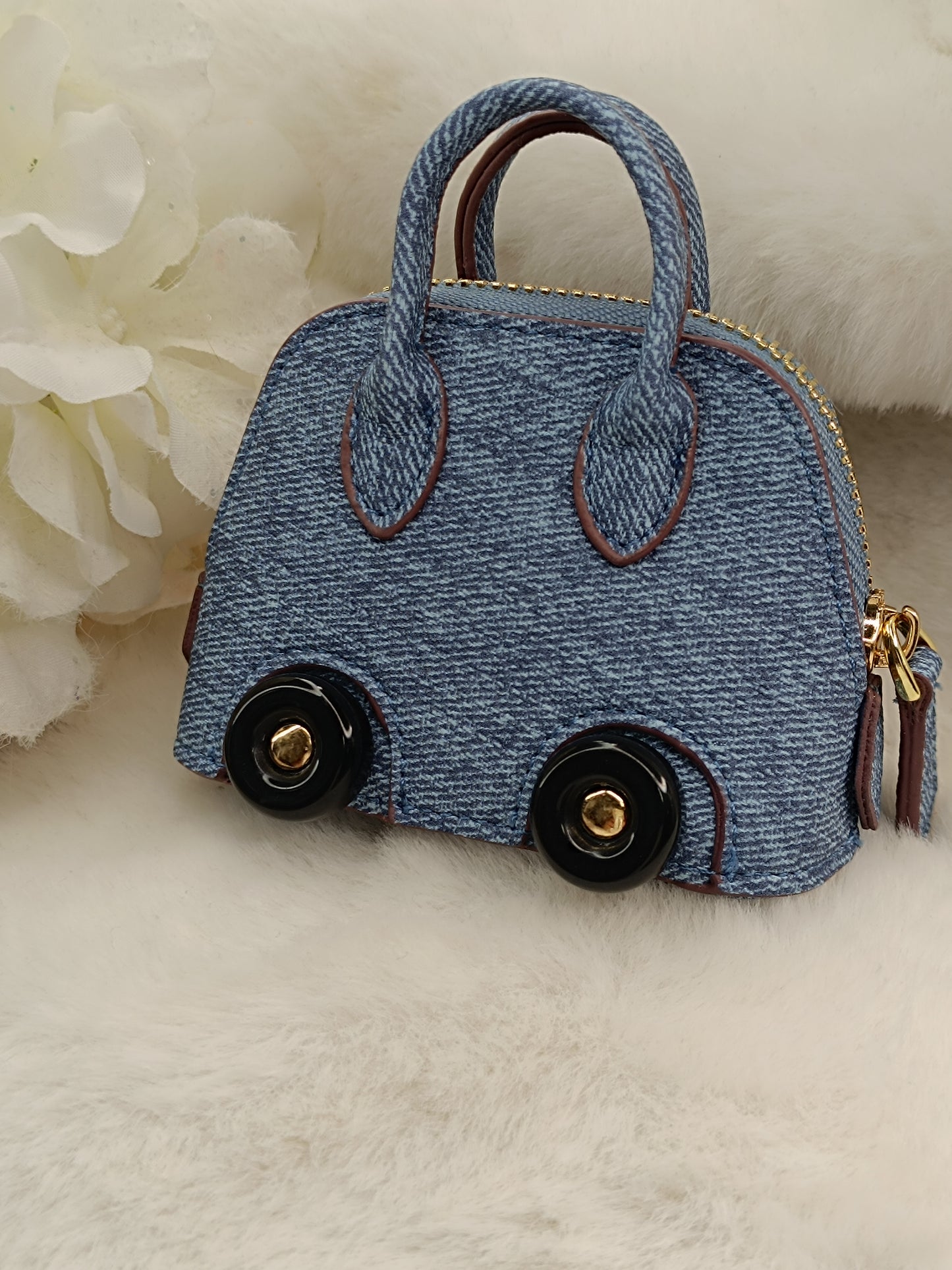Bolide on wheels like Birkin Bag Anhänger Geldbörse