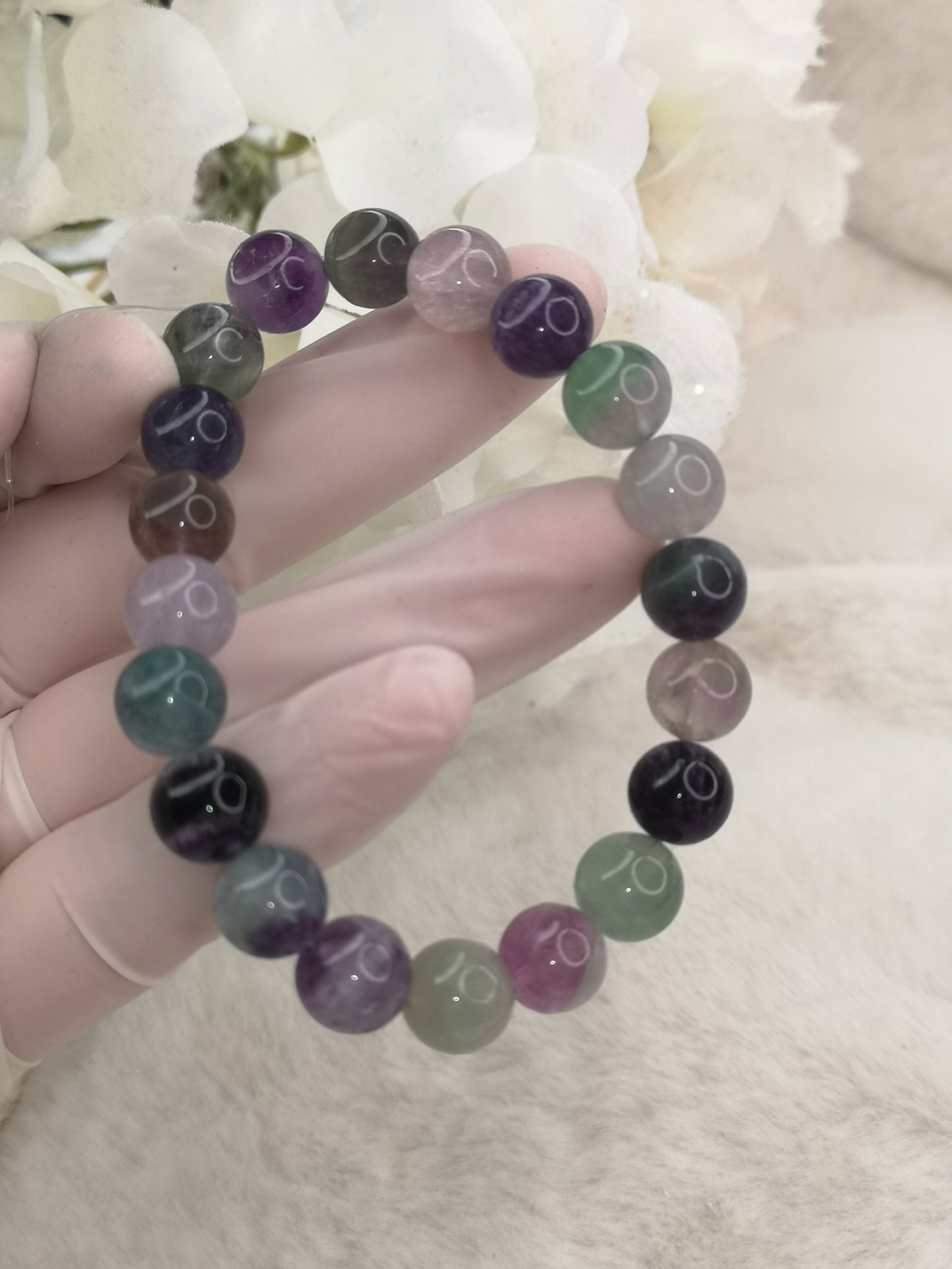 Fluorite Edelstein Armband