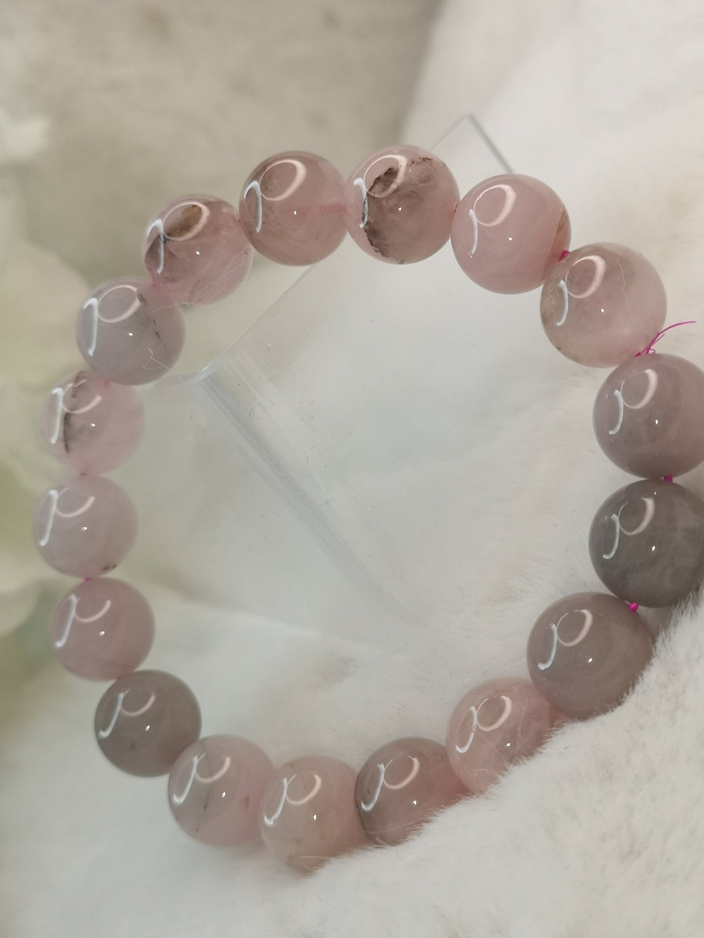 Rosenquarz Edelstein Armband