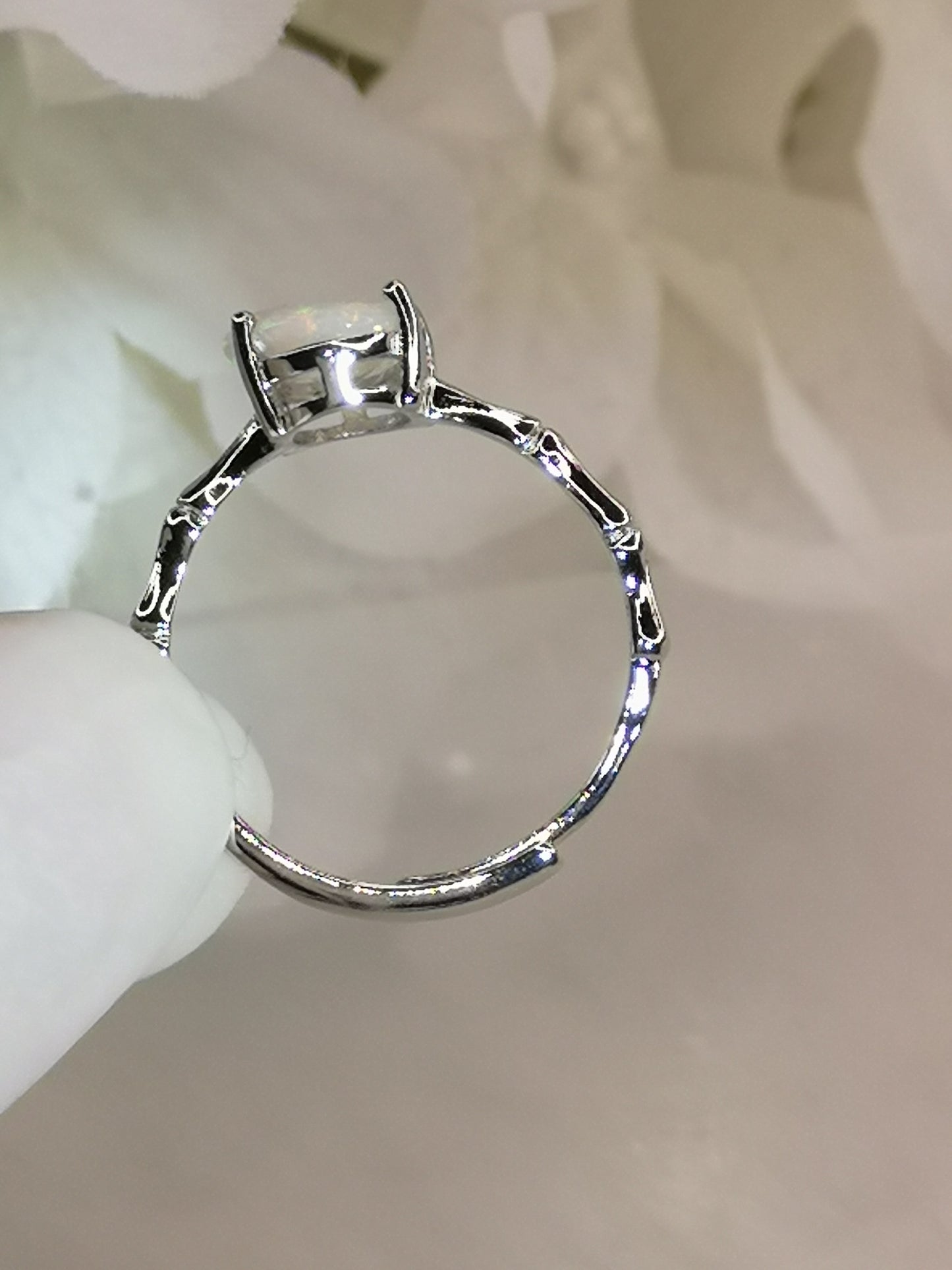 Opal Edelstein Kupfer Ring verstellbar Edelstein Schmuck #dayza