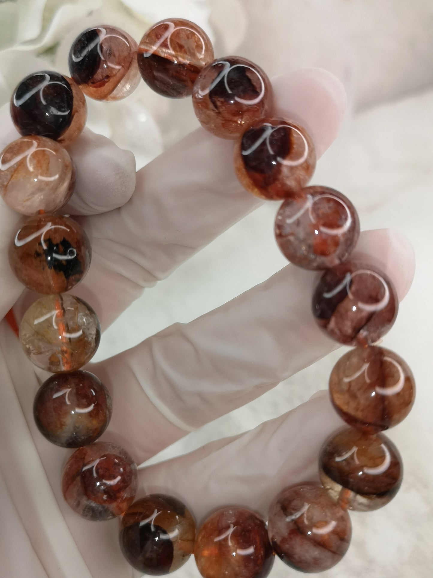 Feuerquartz Edelstein Armband