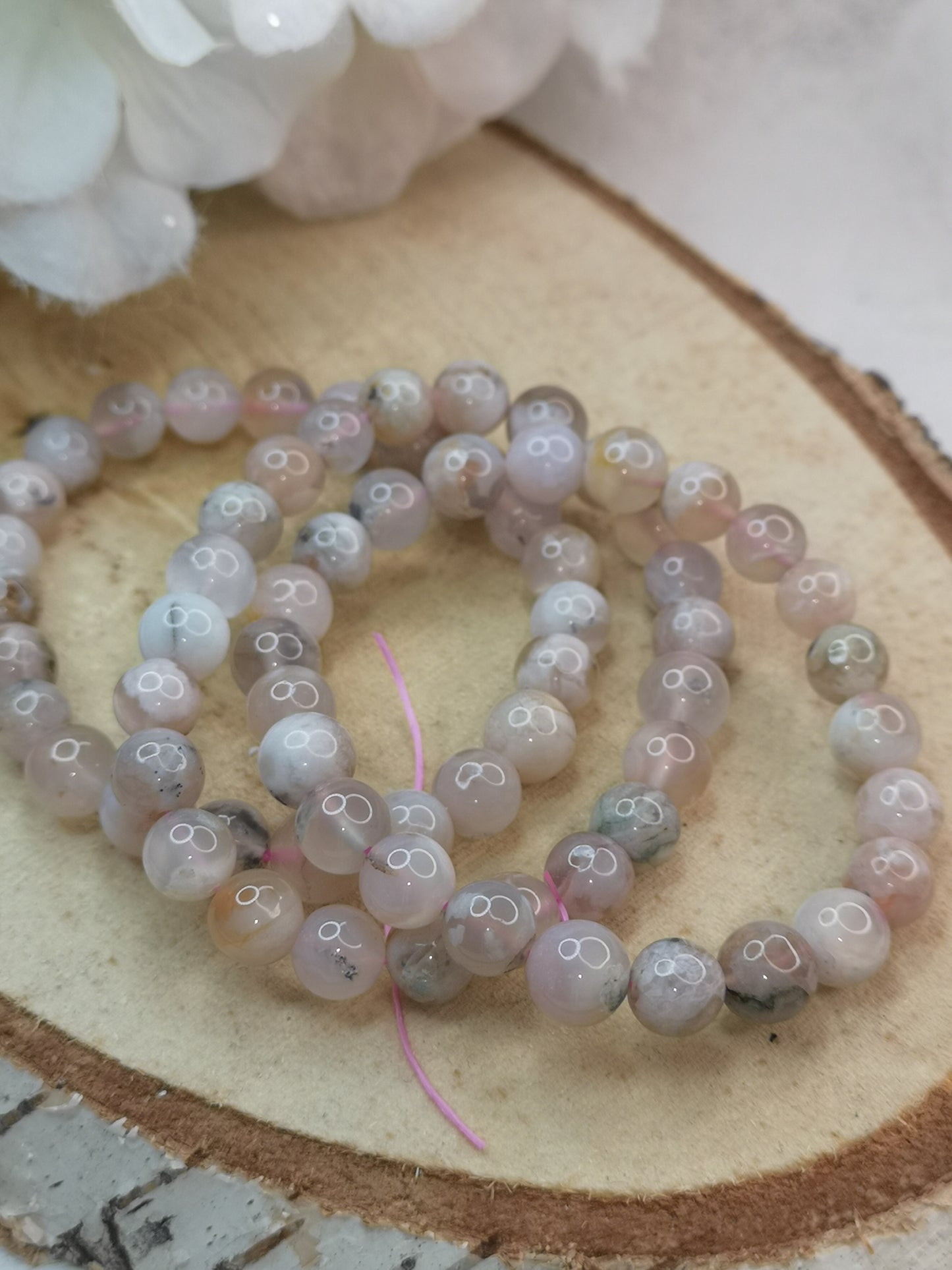 Blumenachat Flower Achat Armband