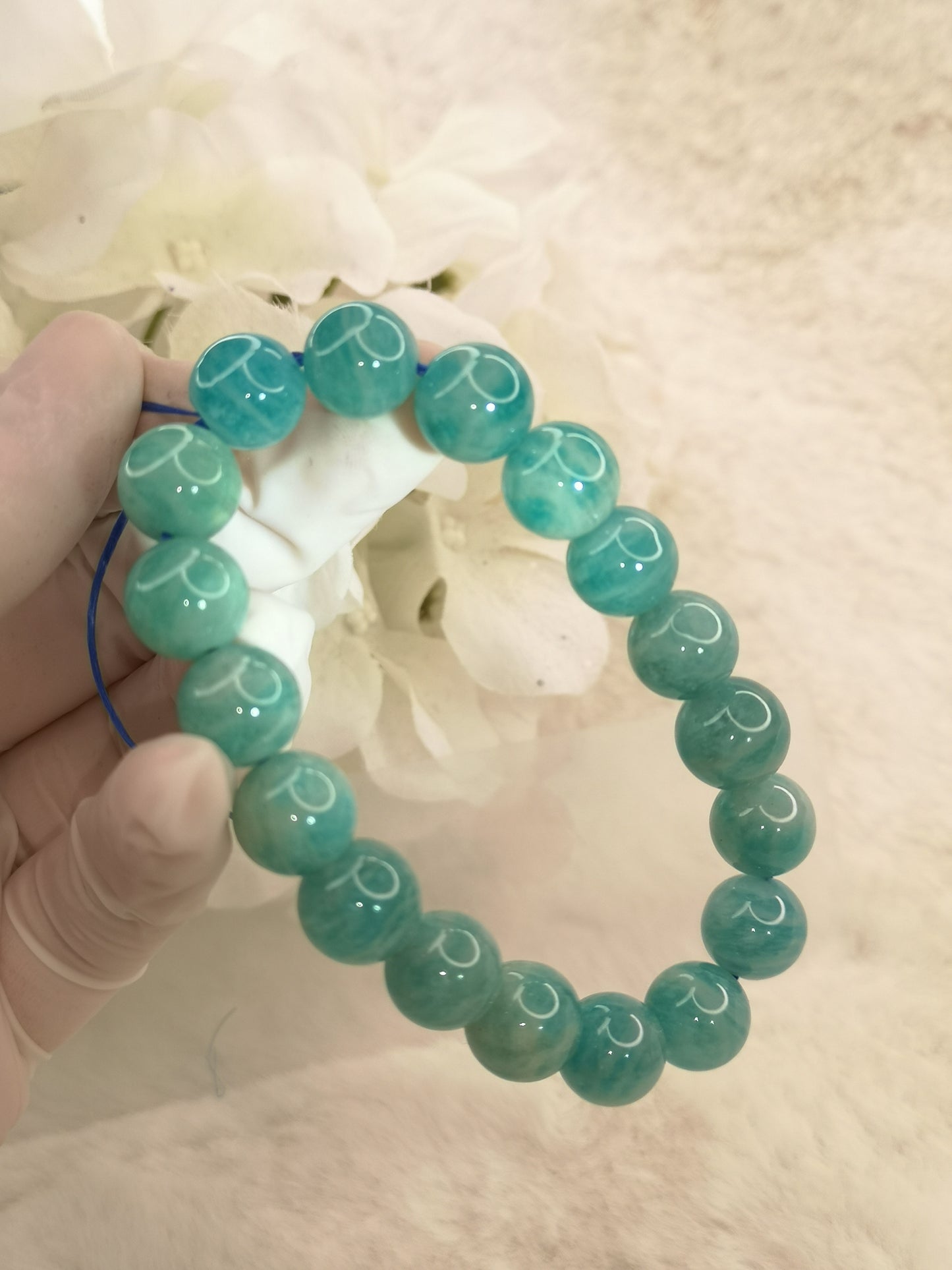 Amazonite Edelstein Armband dehnbar
