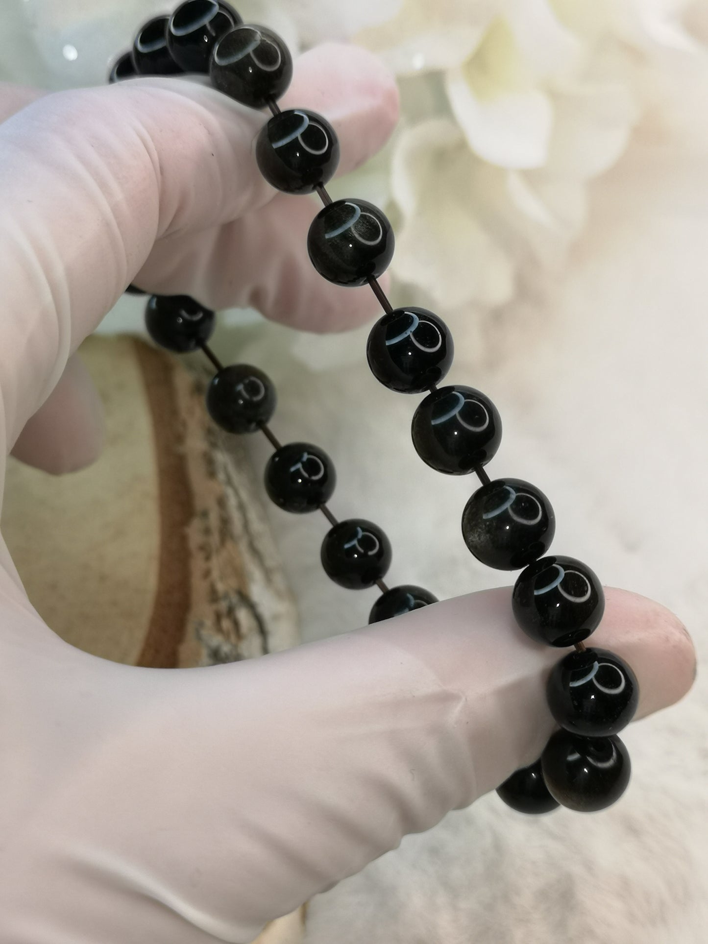Golden Obsidian Armband