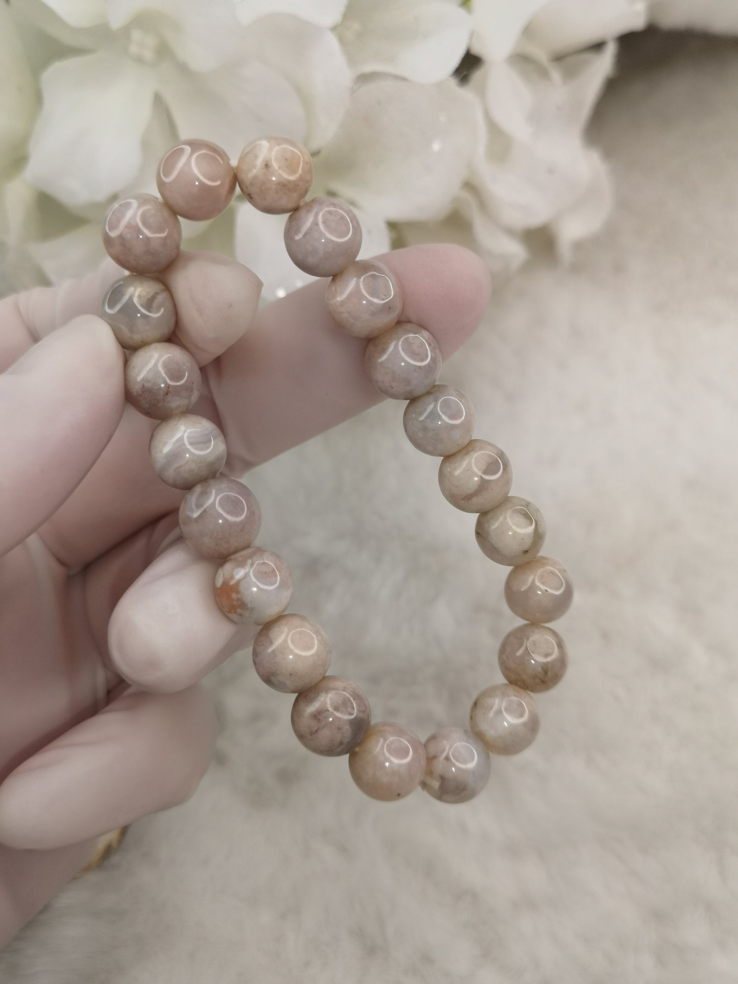Blumenachat Edelstein Armband