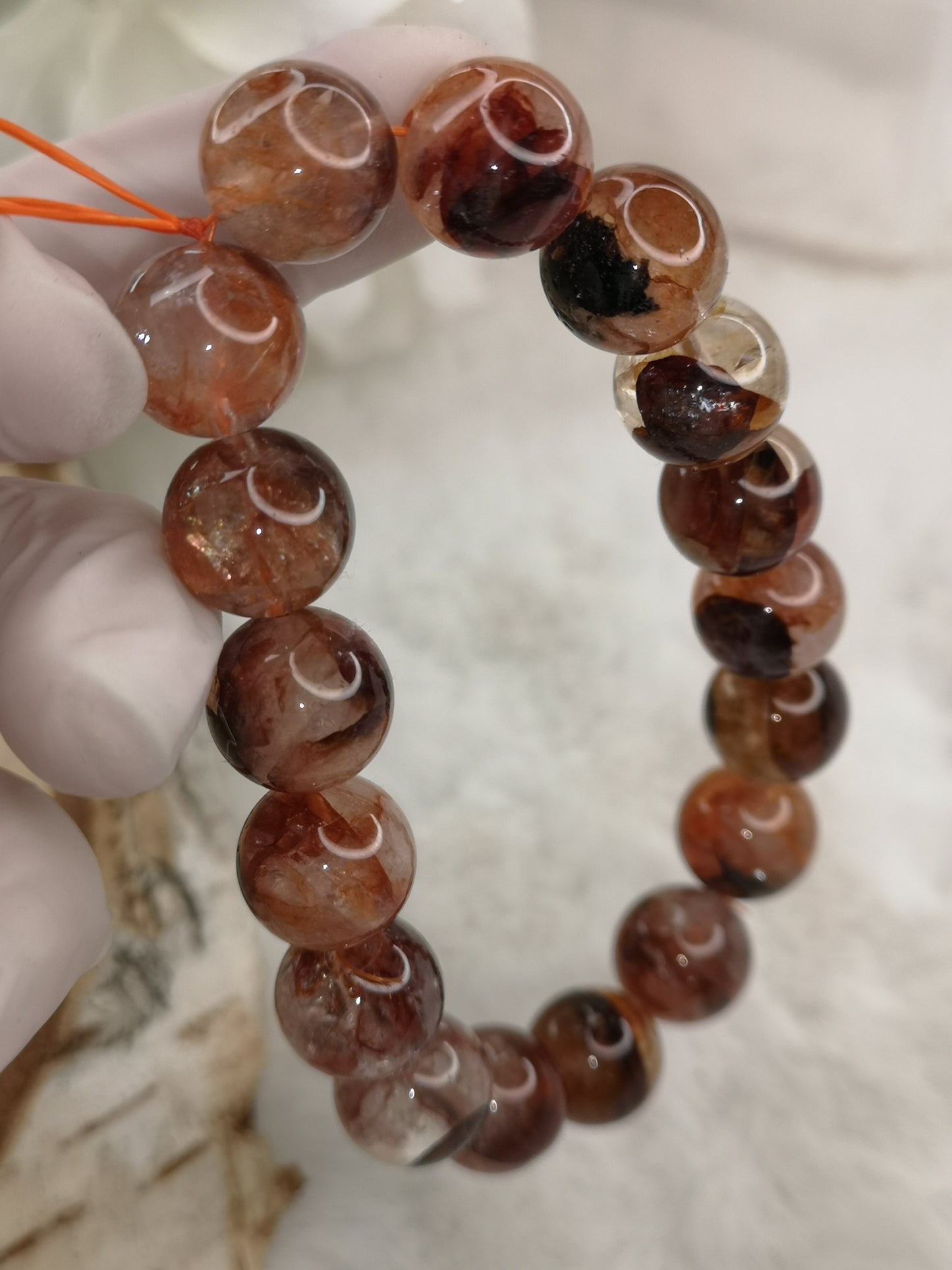 Feuerquartz Edelstein Armband
