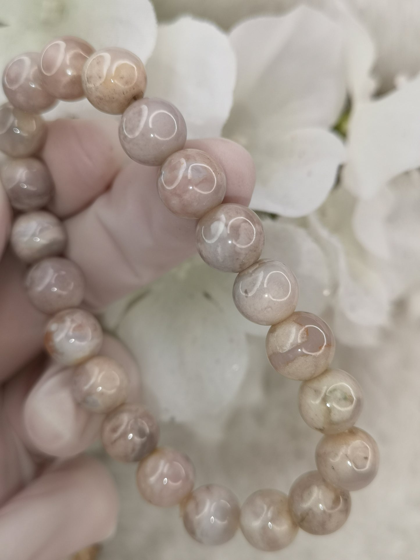Blumenachat Edelstein Armband