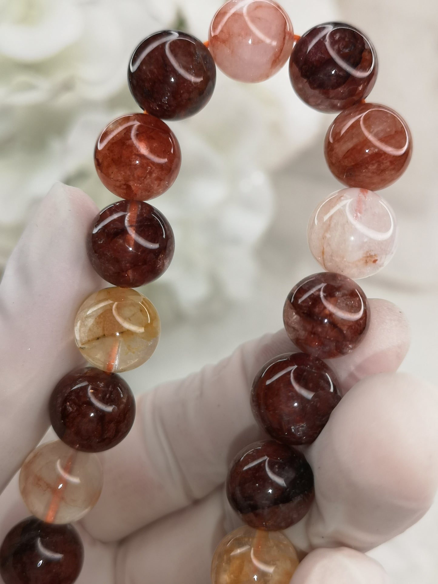 Feuerquartz Edelstein Armband