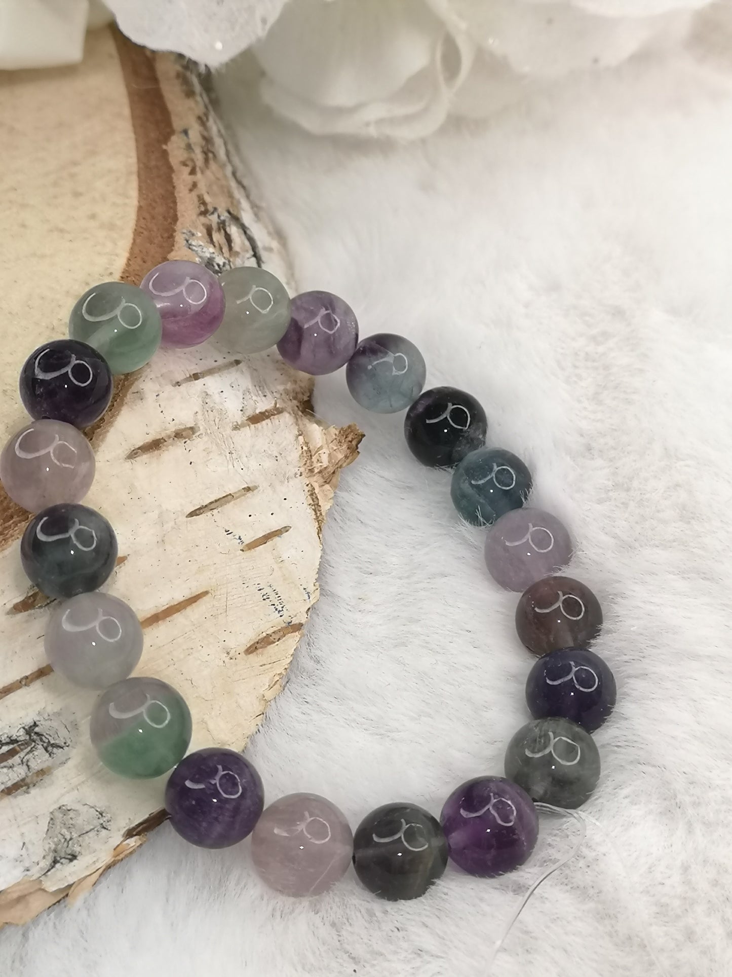 Fluorite Edelstein Armband