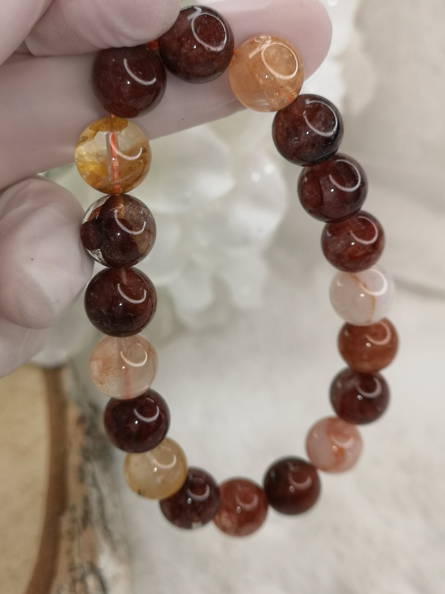 Feuerquartz Edelstein Armband