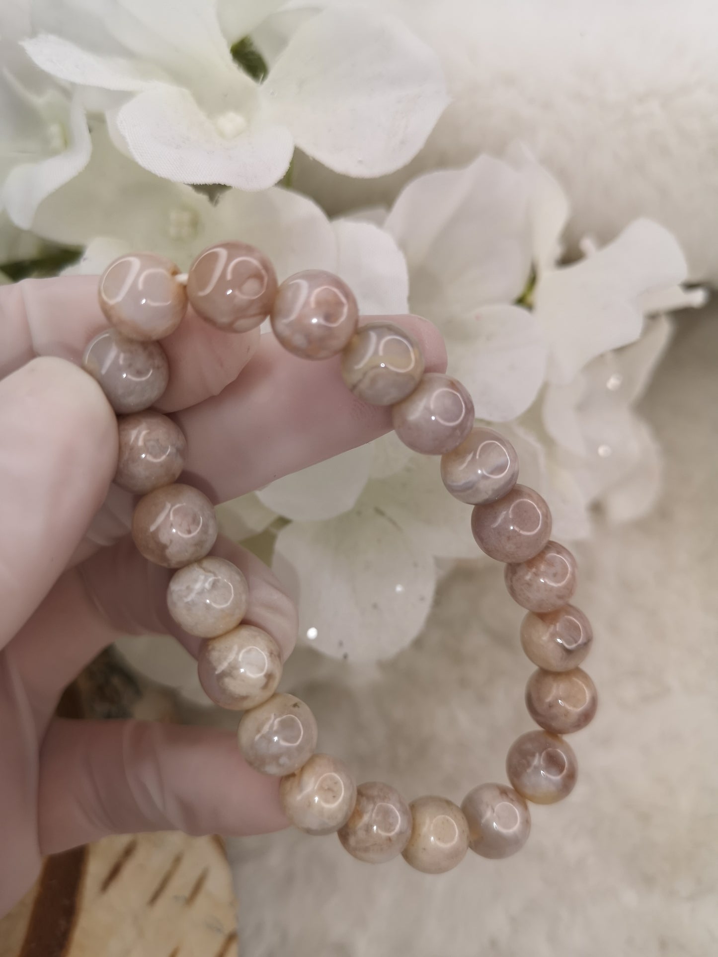 Blumenachat Edelstein Armband