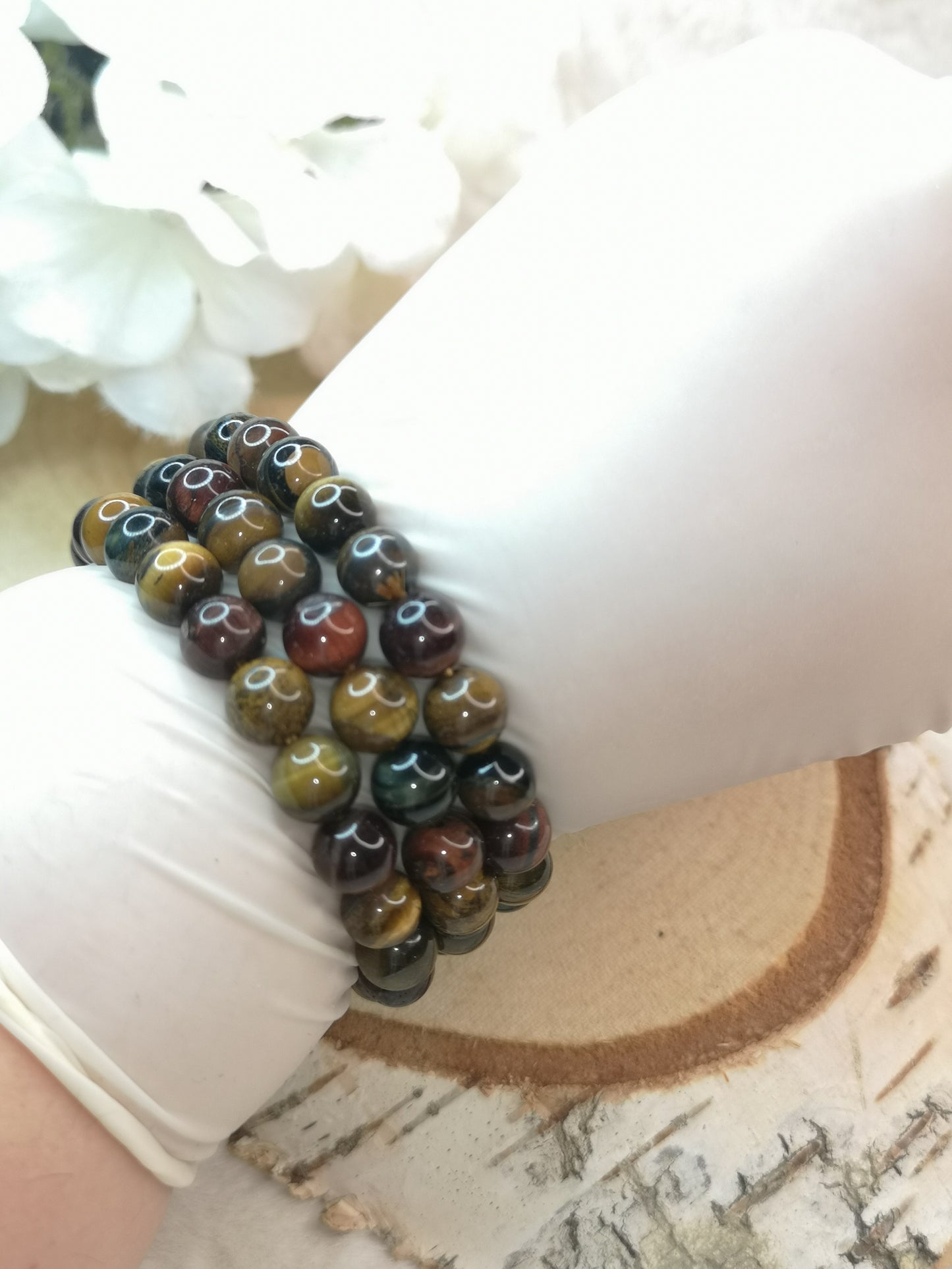 Colorful Tigereye Tigerauge Armband
