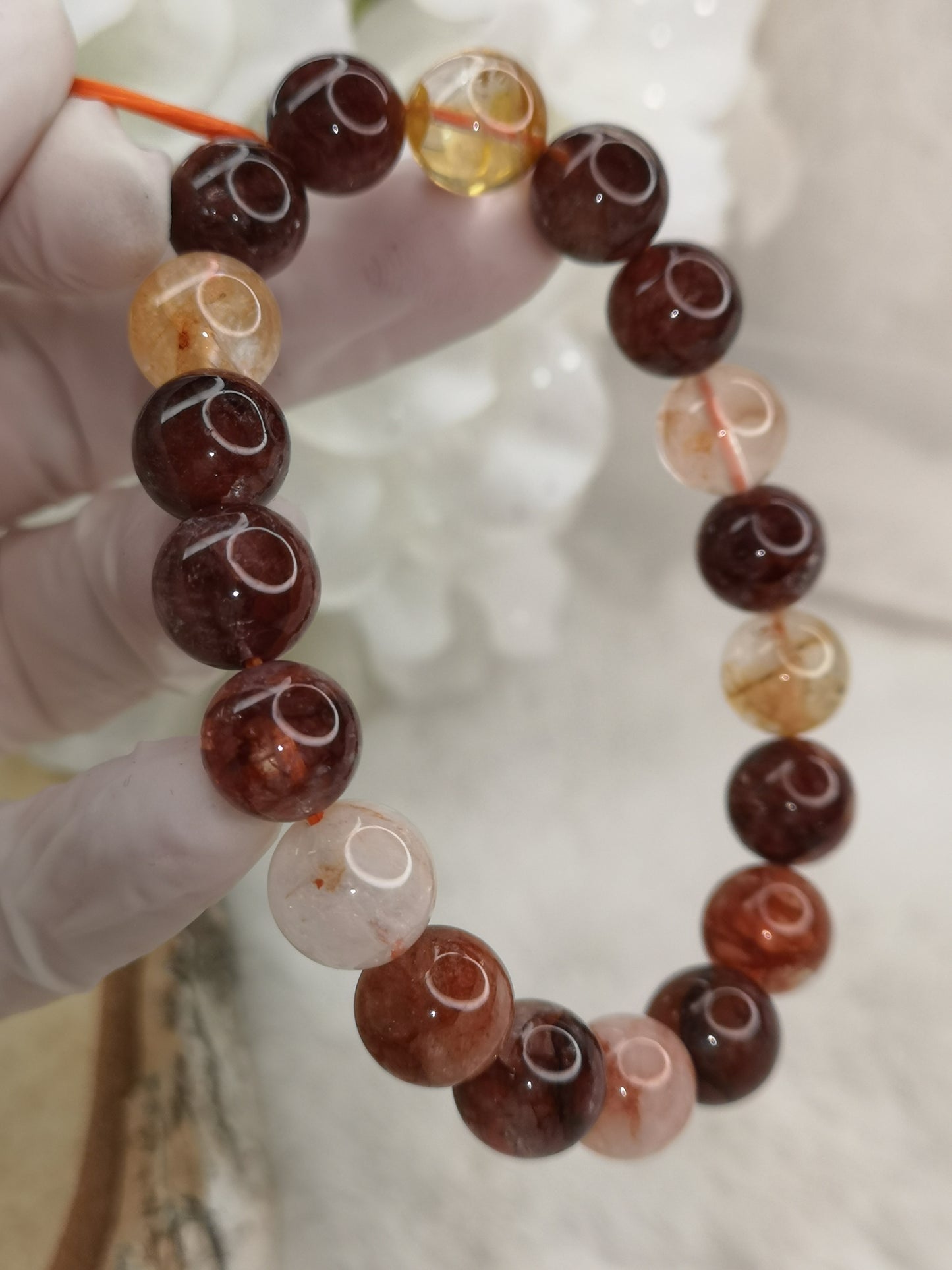 Feuerquartz Edelstein Armband