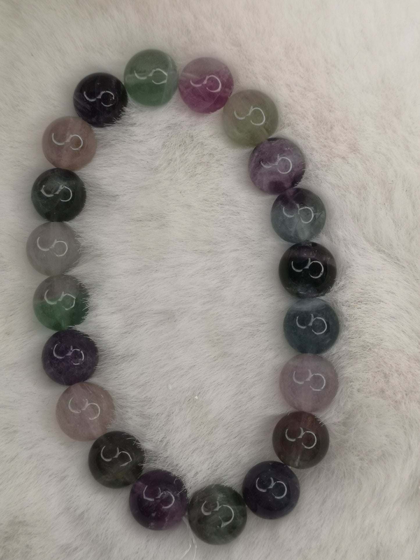 Fluorite Edelstein Armband