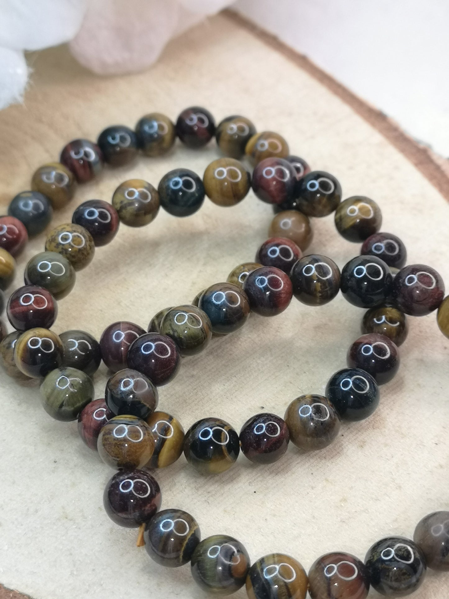 Colorful Tigereye Tigerauge Armband