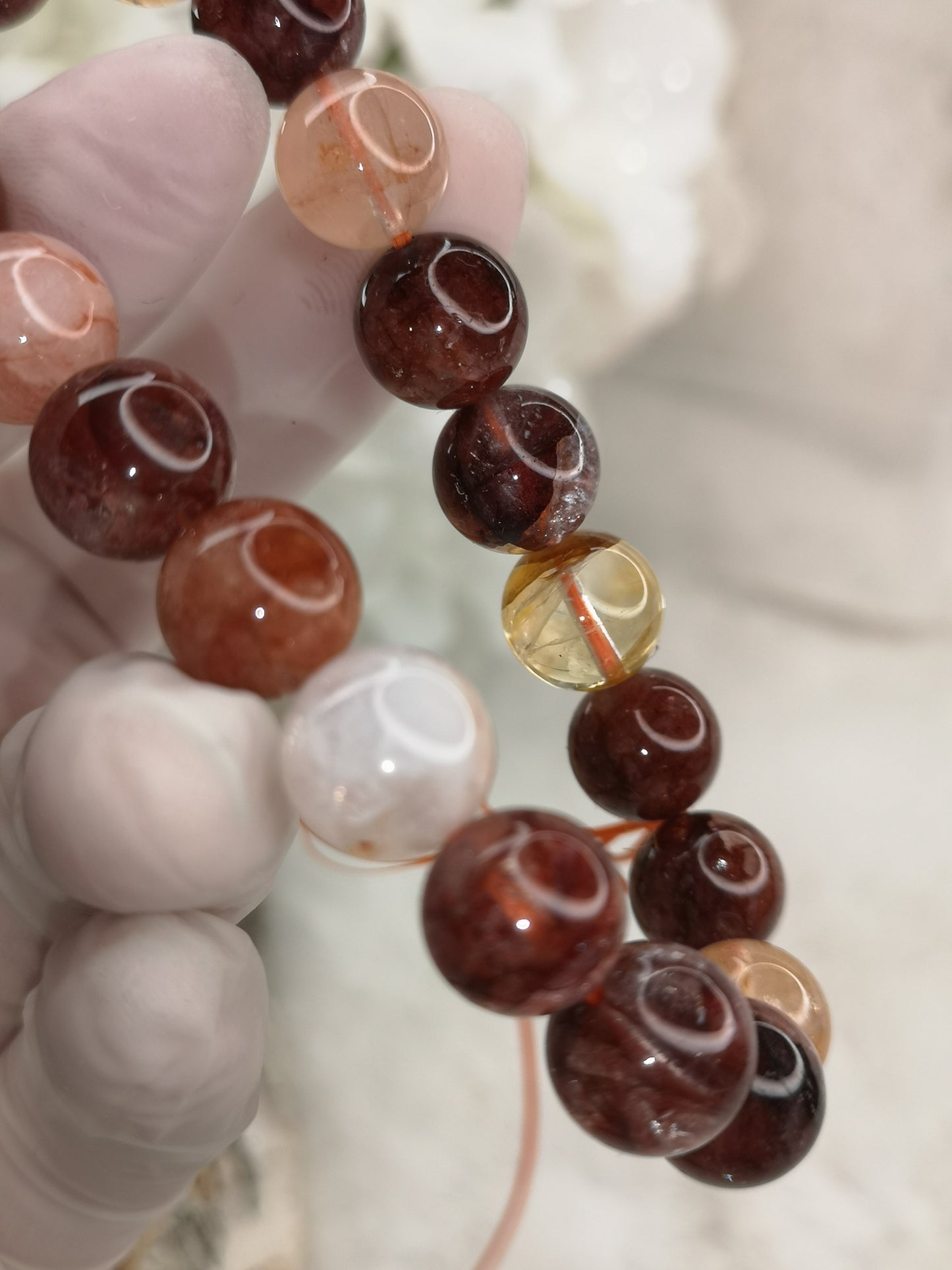 Feuerquartz Edelstein Armband