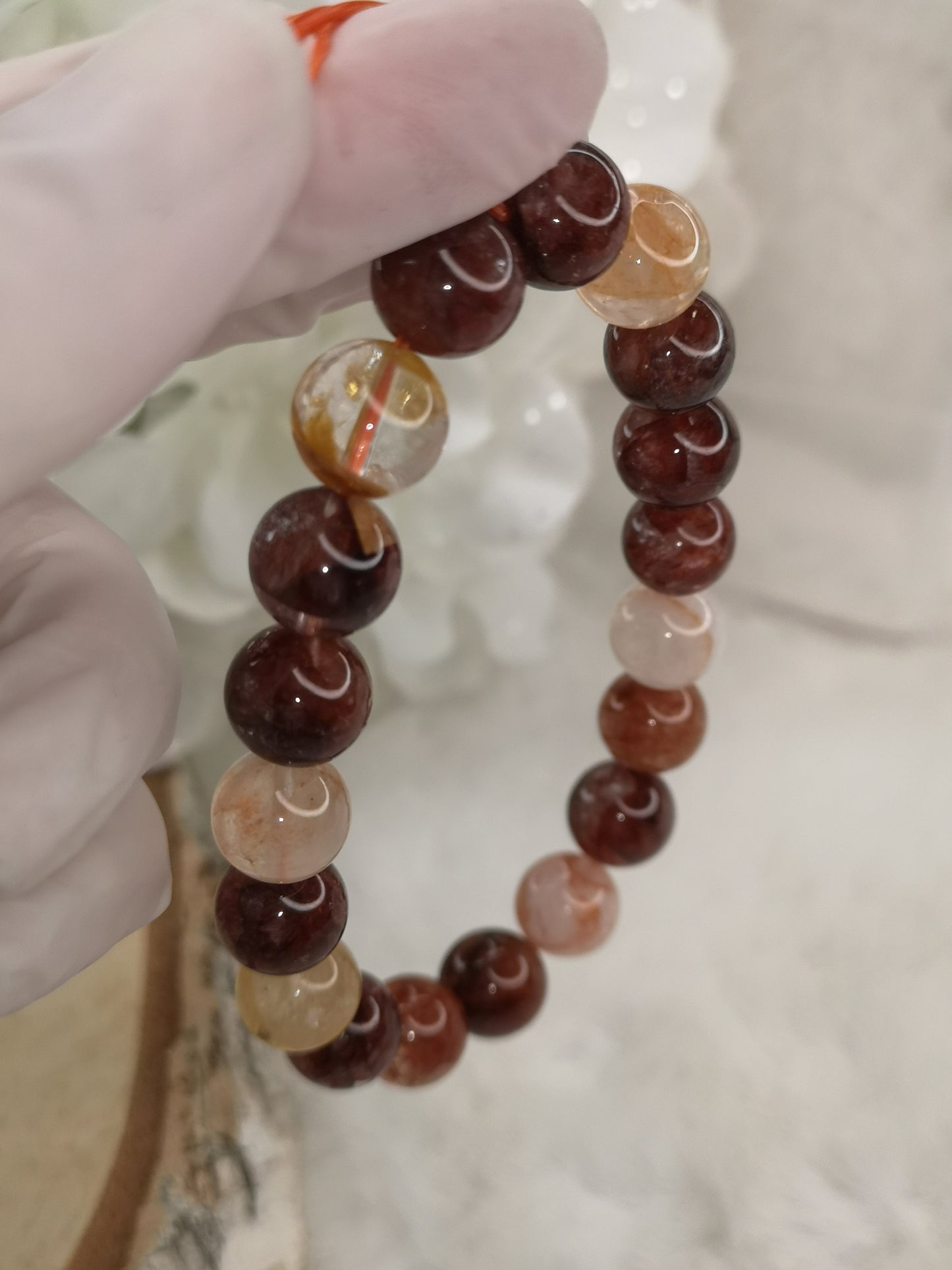 Feuerquartz Edelstein Armband