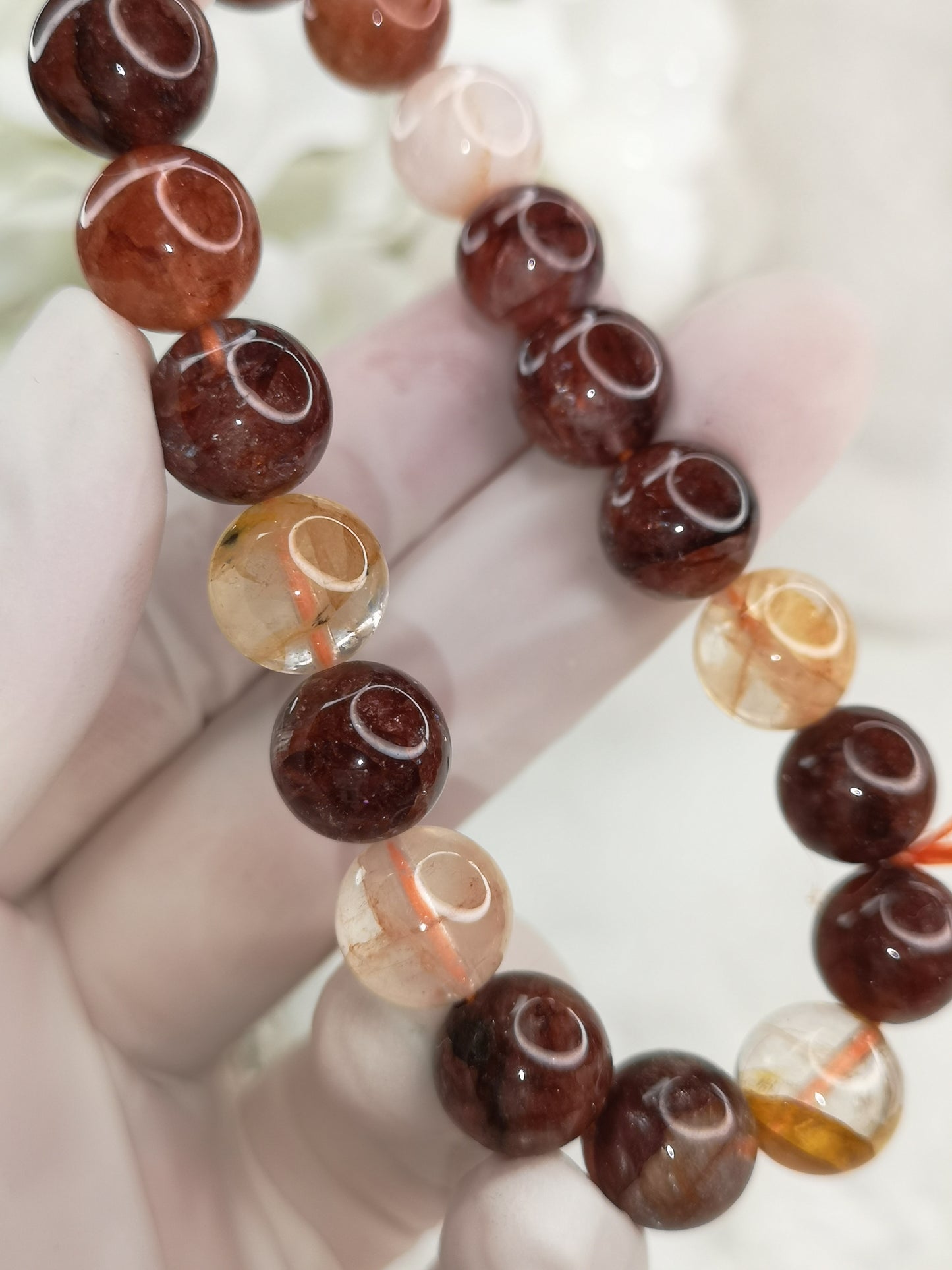 Feuerquartz Edelstein Armband