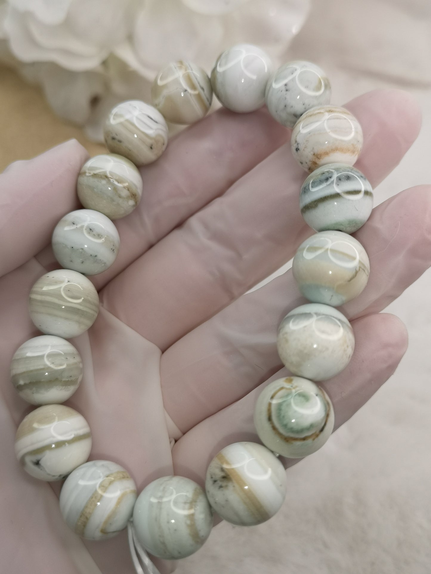 Ocean Jasper Edelstein Armband