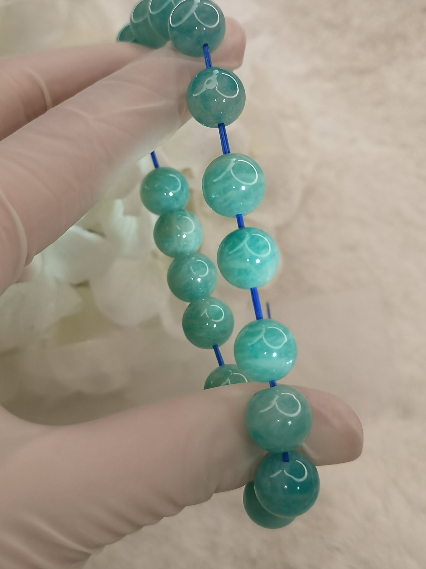 Amazonite Edelstein Armband dehnbar