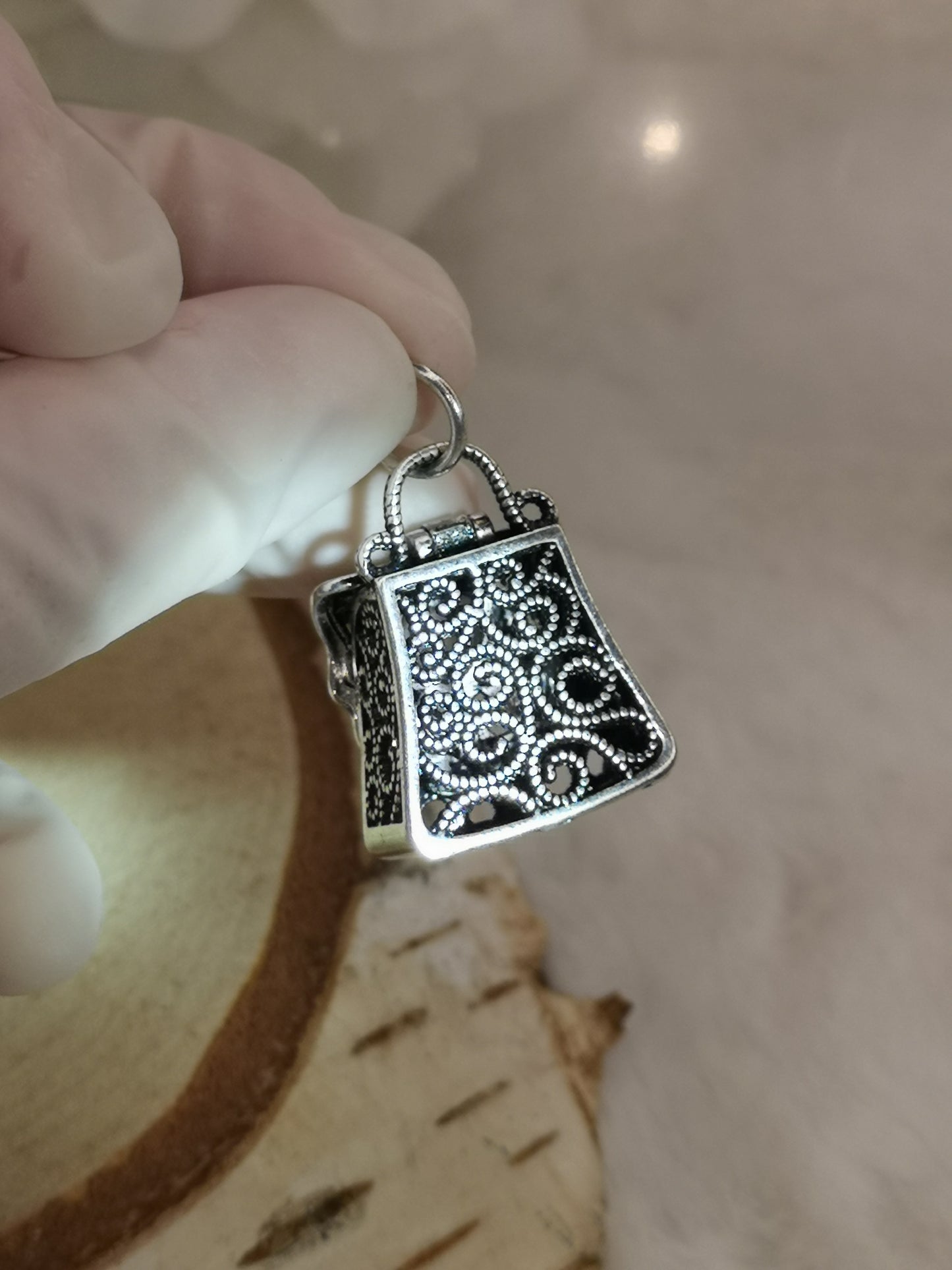 Labradorite Edelstein Kupfer Taschen Design Ketten Anhänger