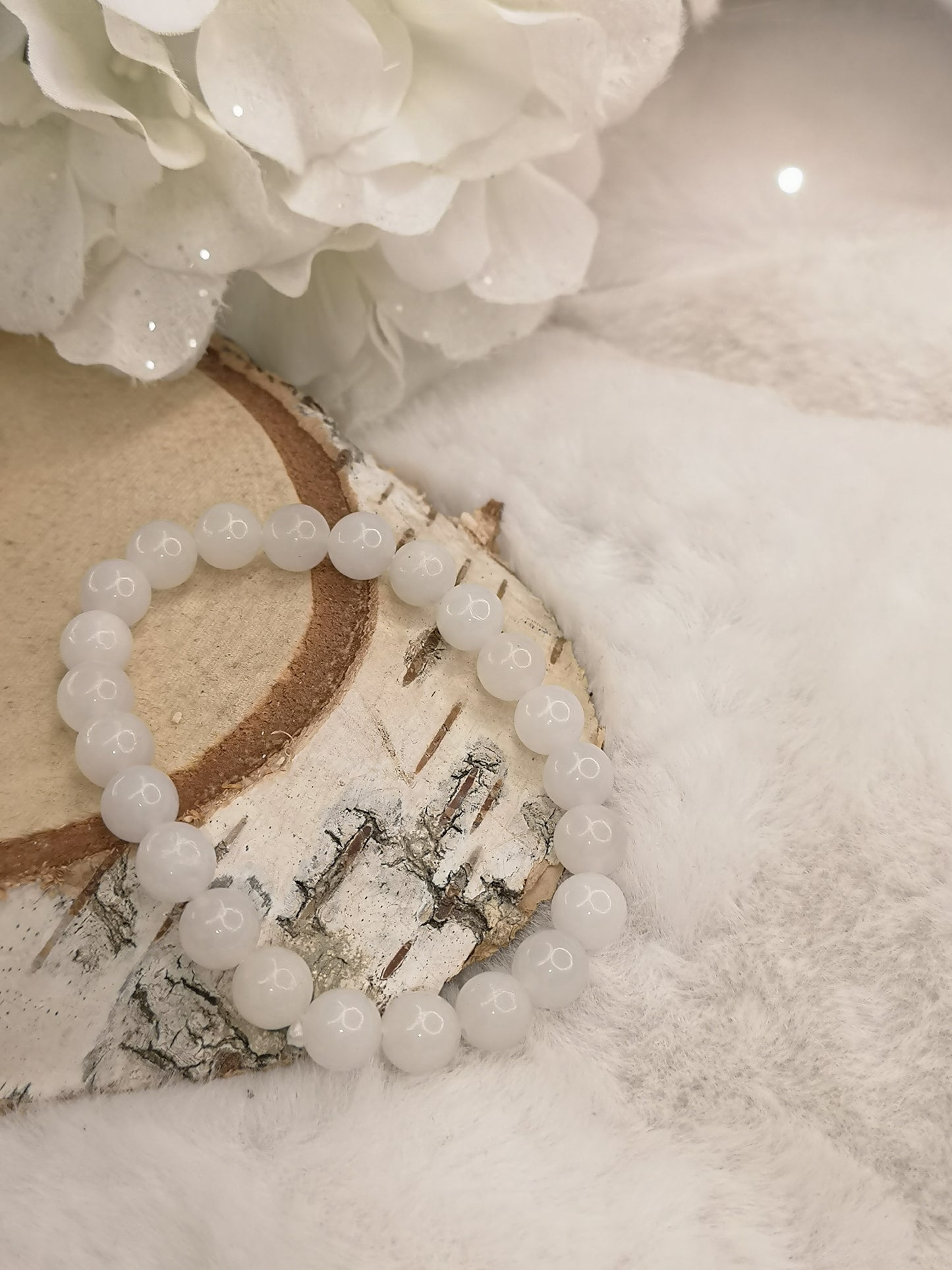 White Jade Edelstein, Armband