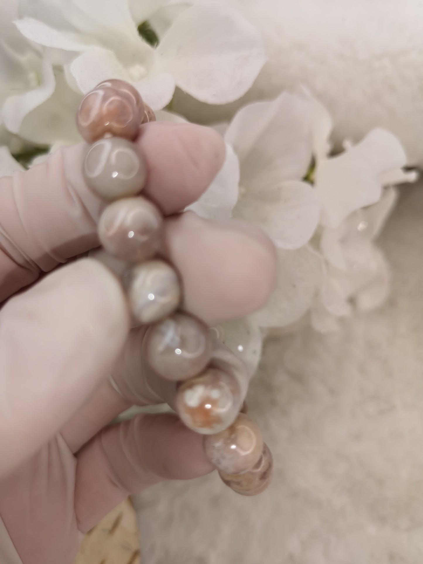 Blumenachat Edelstein Armband