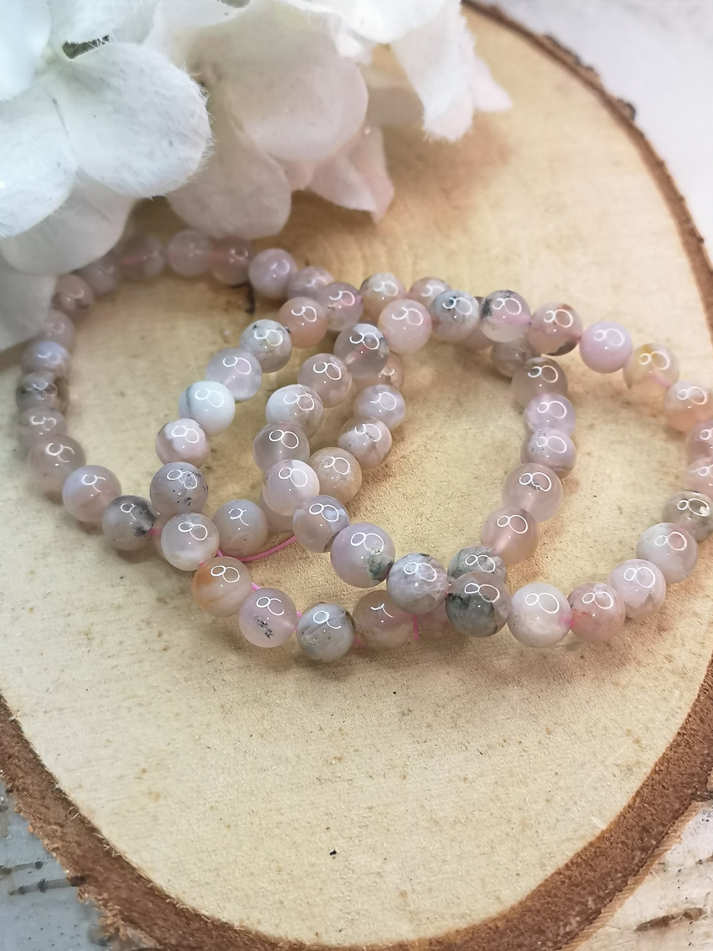 Blumenachat Flower Achat Armband
