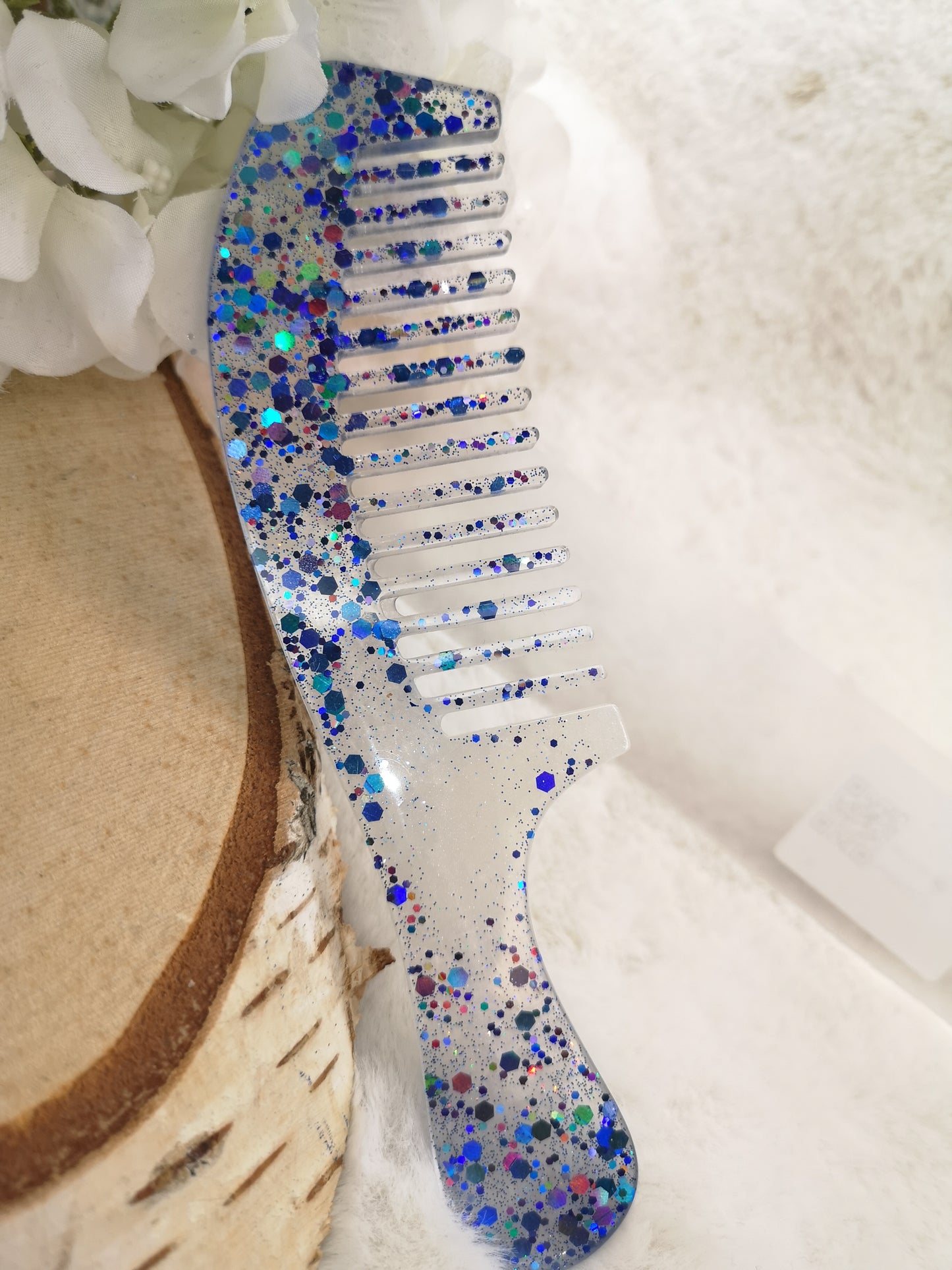 Haarkamm aus Kunstharz Unikat Resinart Handmade #dayza