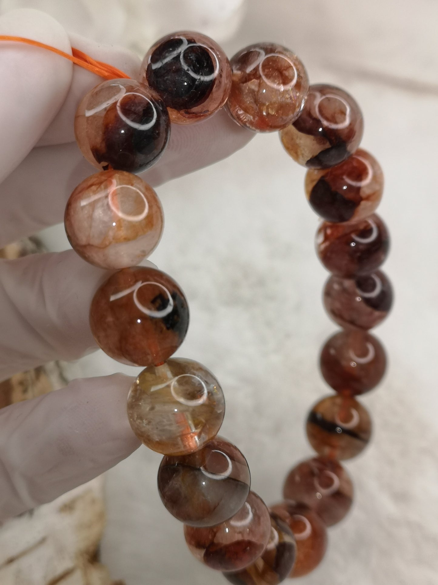 Feuerquartz Edelstein Armband